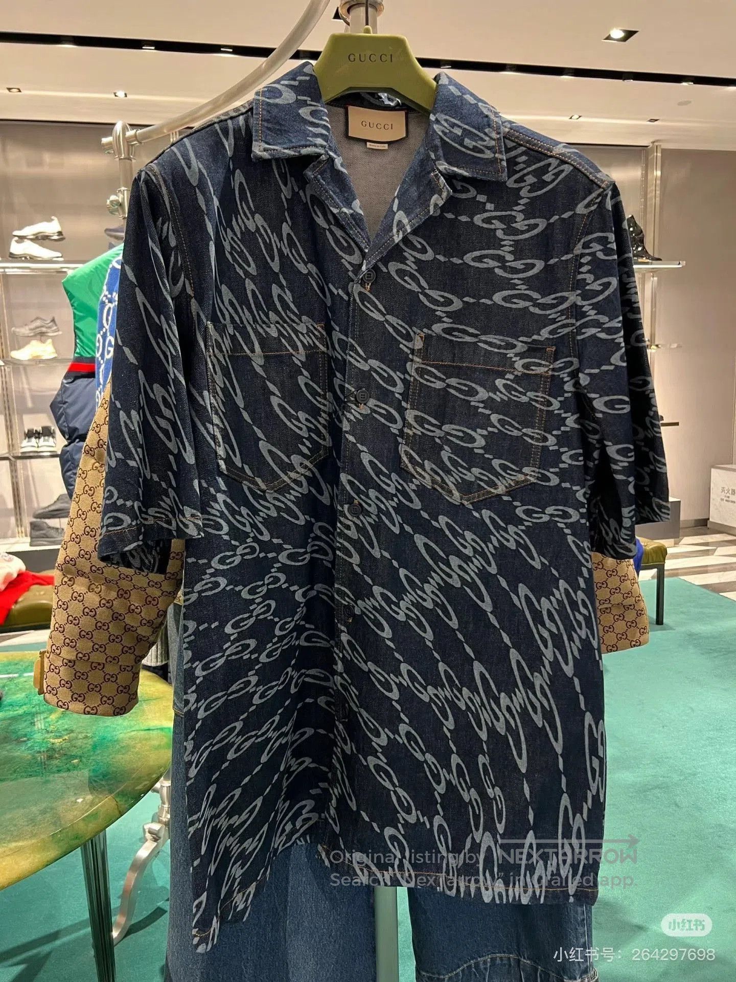 Gucci Gucci Limited Blue Denim Logo Jacket. Size US M / EU 48-50 / 2 - 3 Thumbnail