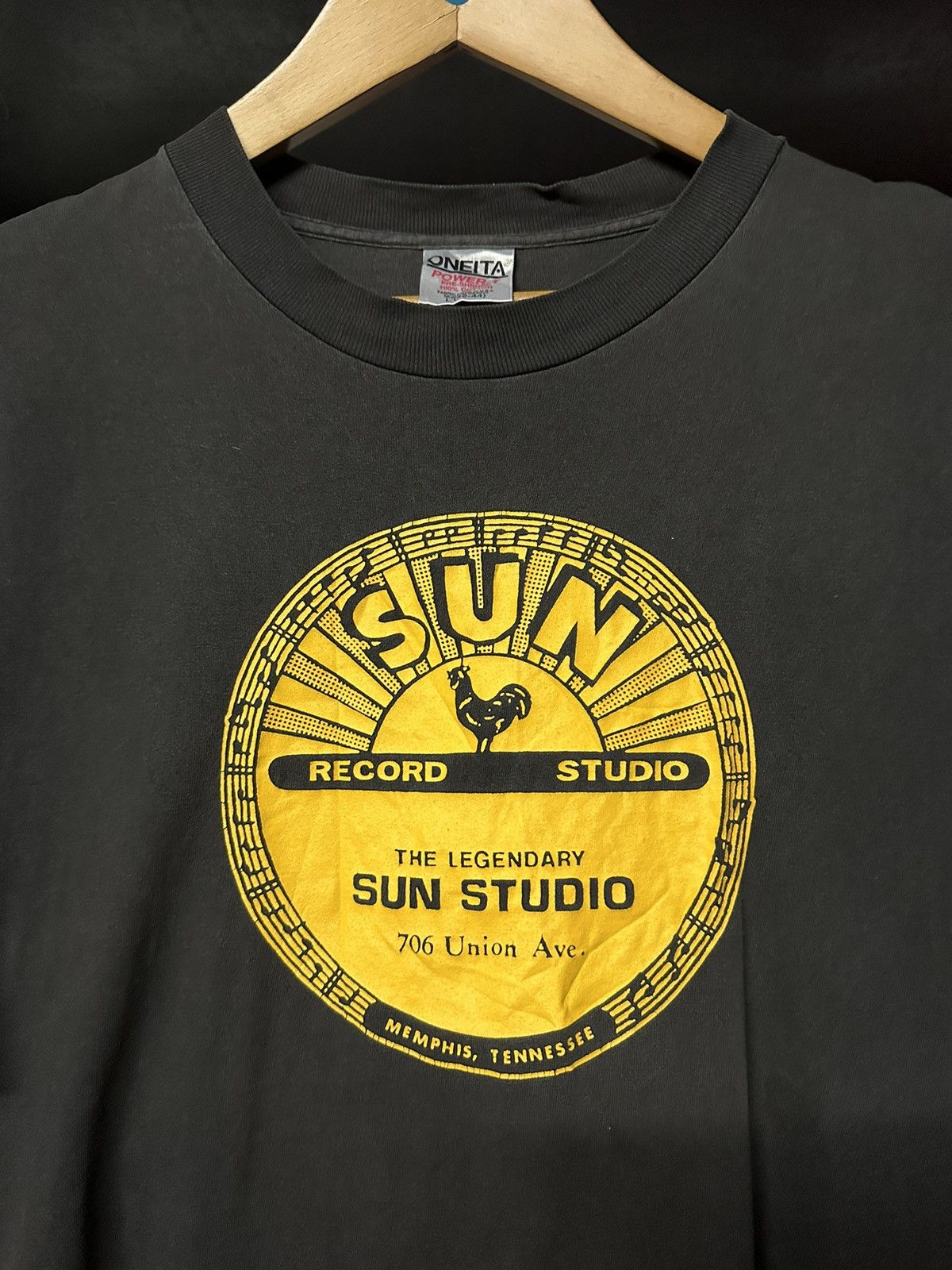 Band Tees × Vintage Vintage 90s Sun Record Studio Single Stitch Faded Tee Size US L / EU 52-54 / 3 - 2 Thumbnail