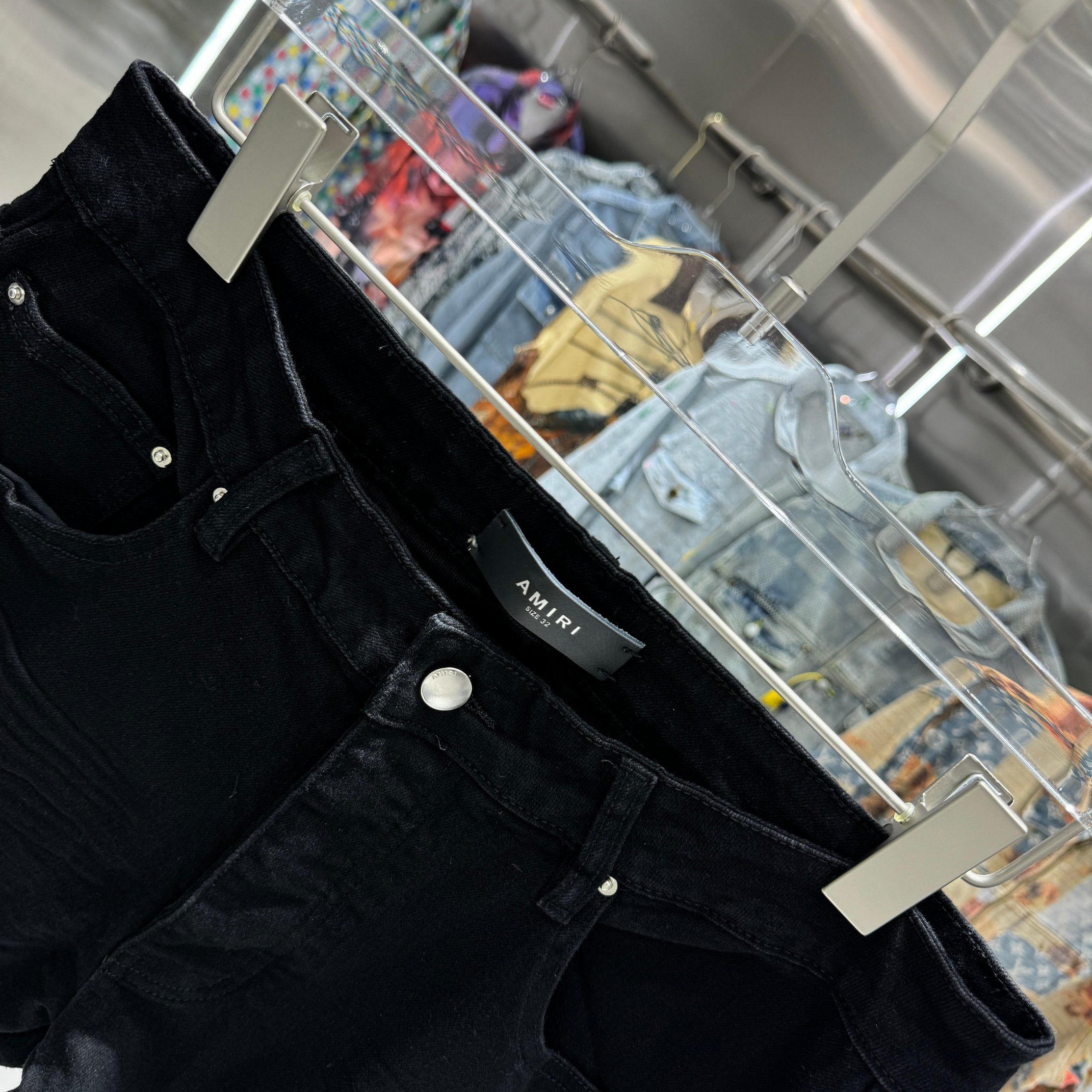 Other Broken hole street trend slim fit small leg elastic jeans Size US 34 / EU 50 - 6 Thumbnail