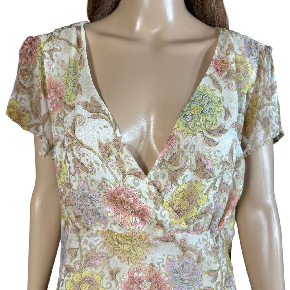 Other Vintage AKS By Amy K Su Silk Floral Top Skirt Set Size 14 Size XL / US 12-14 / IT 48-50 - 2 Thumbnail