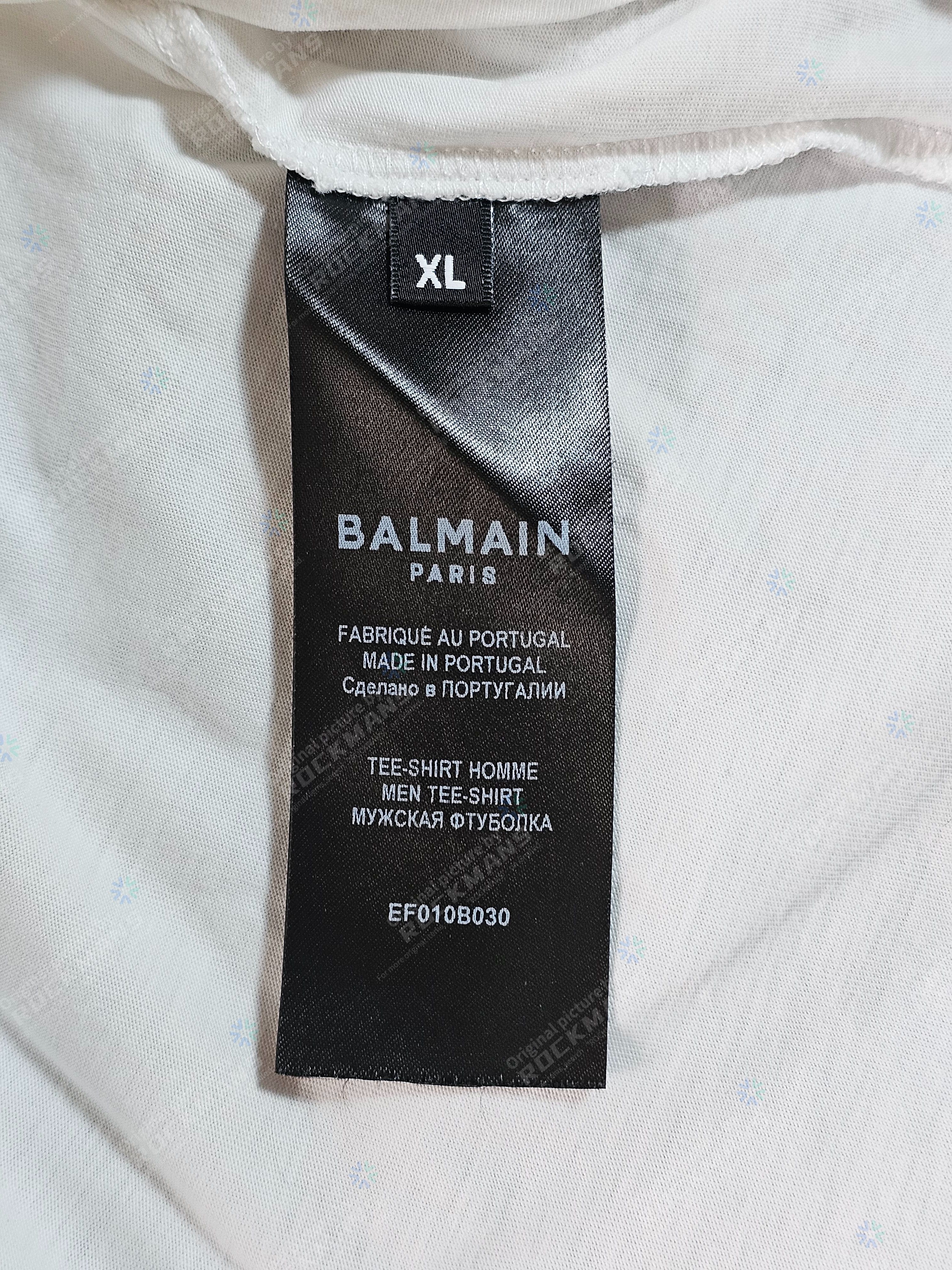 Balmain Balmain Logo Fleece-Lined T-Shirt Size XL Size US XL / EU 56 / 4 - 6 Thumbnail