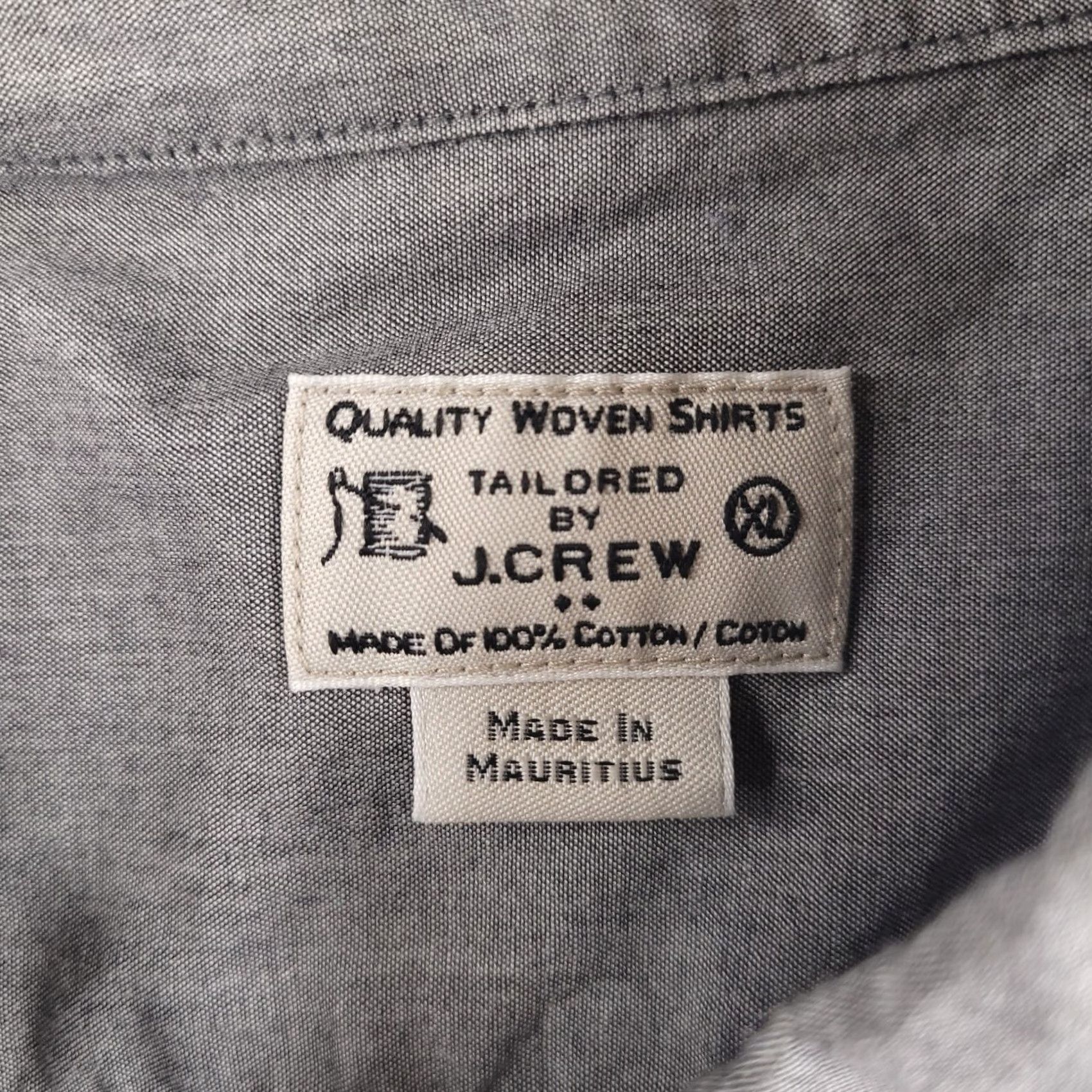 J.Crew J.CREW Shirt Mens XL Gray Long Sleeve Button-Up Adult XL Gray Button-Up Mens Size US XL / EU 56 / 4 - 2 Thumbnail