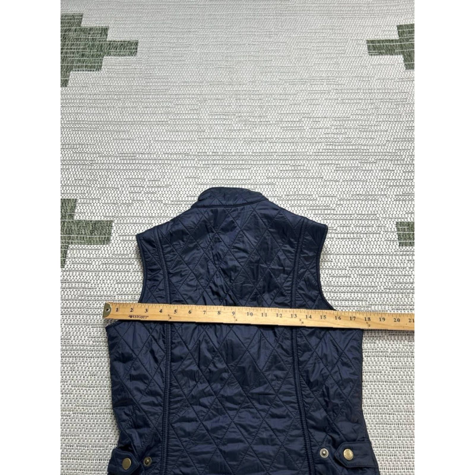 Barbour Barbour Vest Womens 6 Blue Full Zip Quilted Puffer Size M / US 6-8 / IT 42-44 - 6 Thumbnail