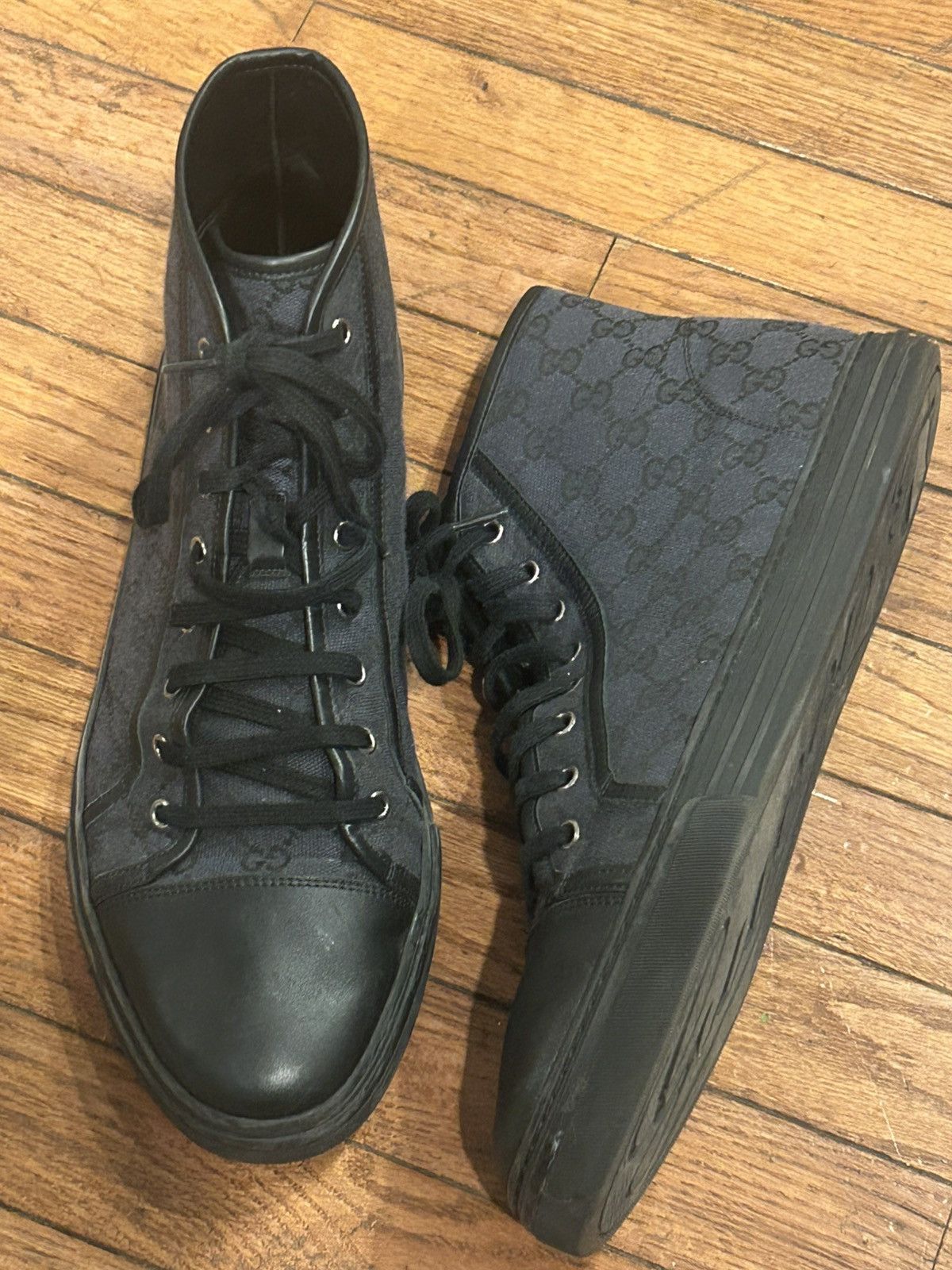 Gucci GUCCI Interlocking GG Design Canvas Size US 12 / EU 45 - 1 Thumbnail