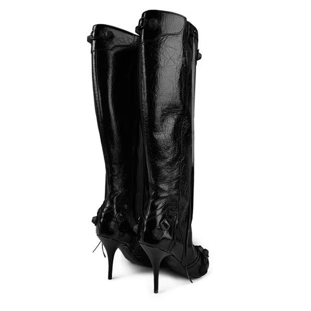 Balenciaga o1g2r1mq0924 90mm Boots in Black Size US 8 / IT 38 - 4 Thumbnail