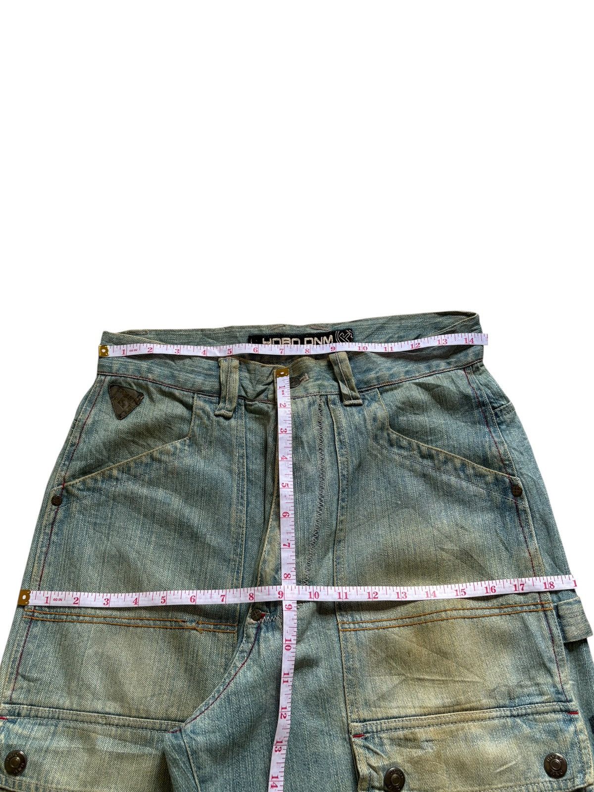 Hobo × JNCO × Japanese Brand Vintage Hobo Mud Wash Cargo Carpenter Loose Baggy Jeans Size US 29 - 11 Thumbnail
