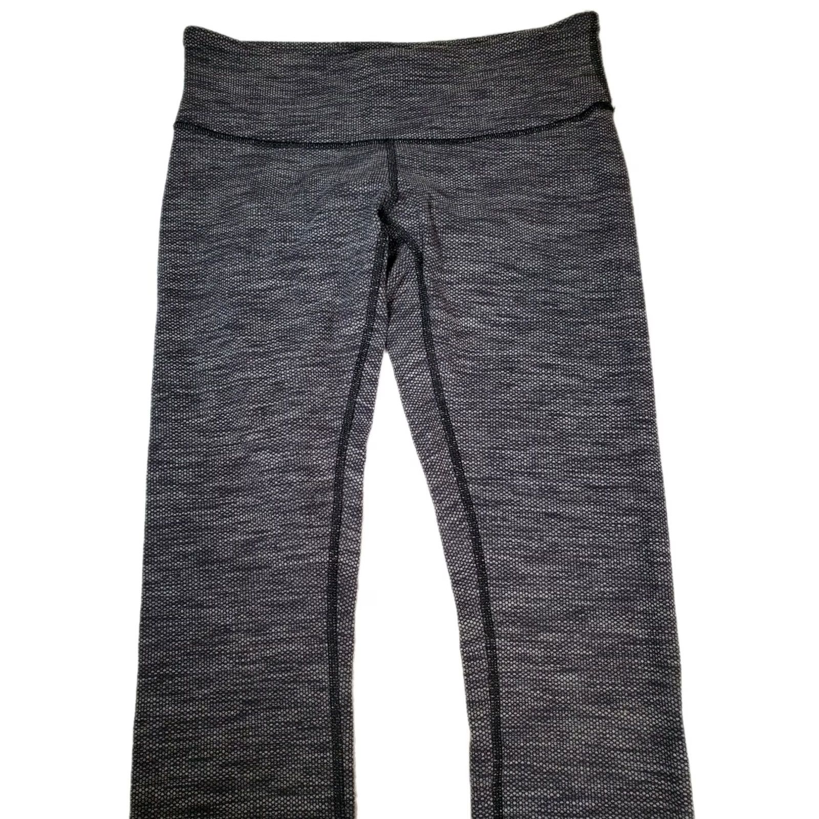 Lululemon VINTAGE Lululemon Wunder Under Leggings Variegated Knit Heathered Coco Pique Women's 6 Size 28" / US 6 / IT 42 - 5 Thumbnail