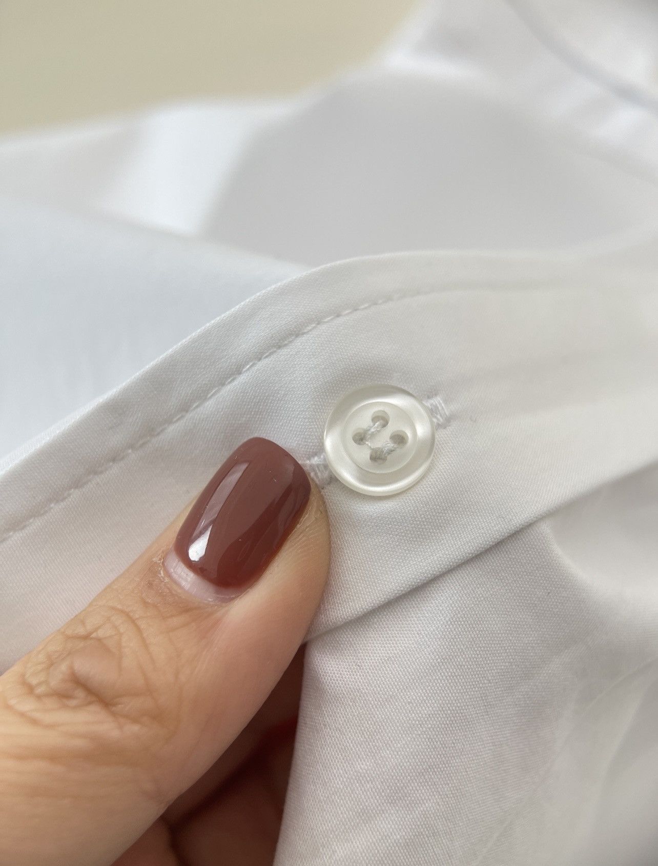 Miu Miu Miu Miu Poplin Shirt Dress (White) Size XS / US 0-2 / IT 36-38 - 8 Thumbnail