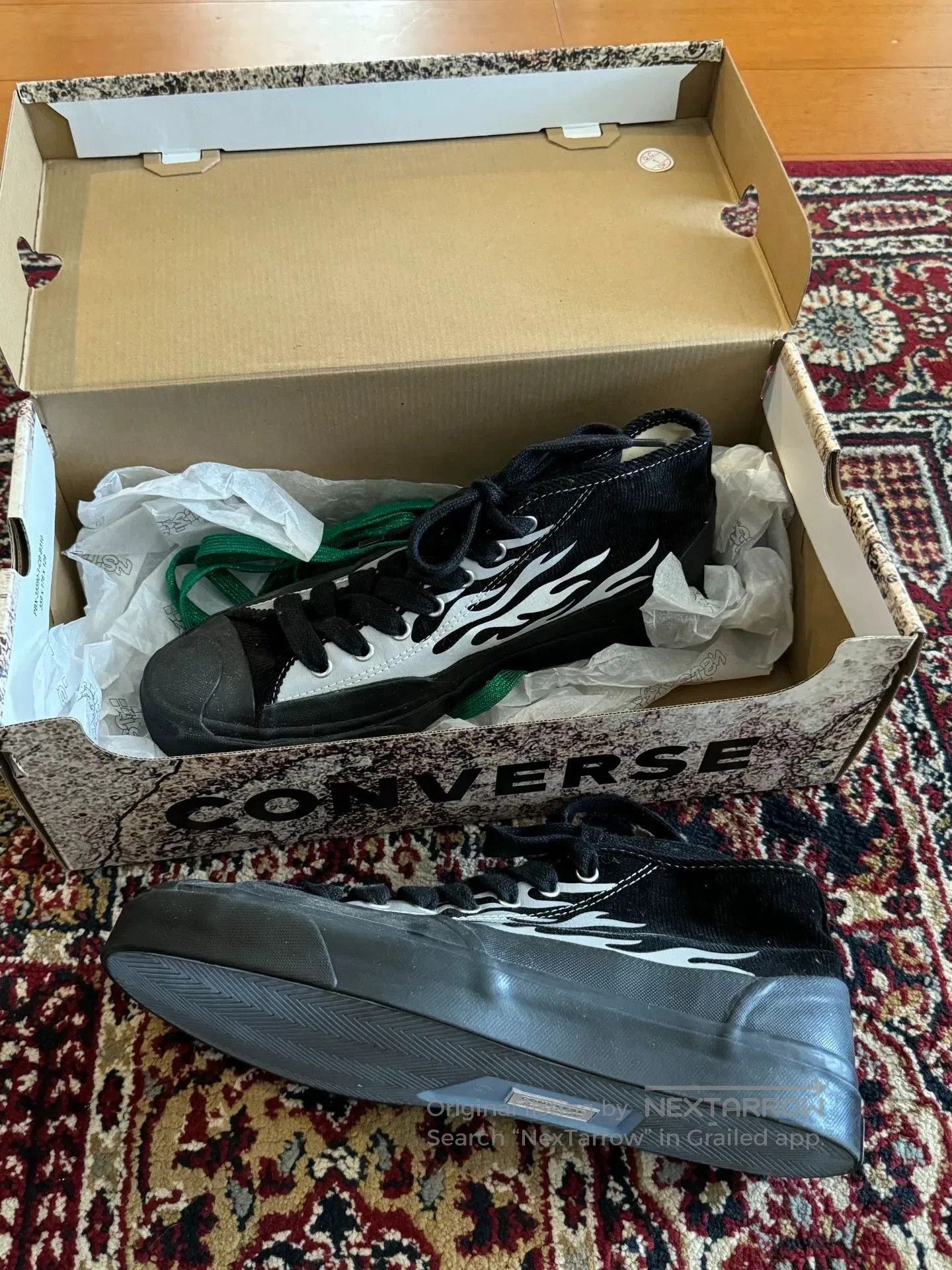 A$AP Nast A$AP Nast x Converse Jack Purcell Chukka Mid. Size US 10 / EU 43 - 2 Thumbnail