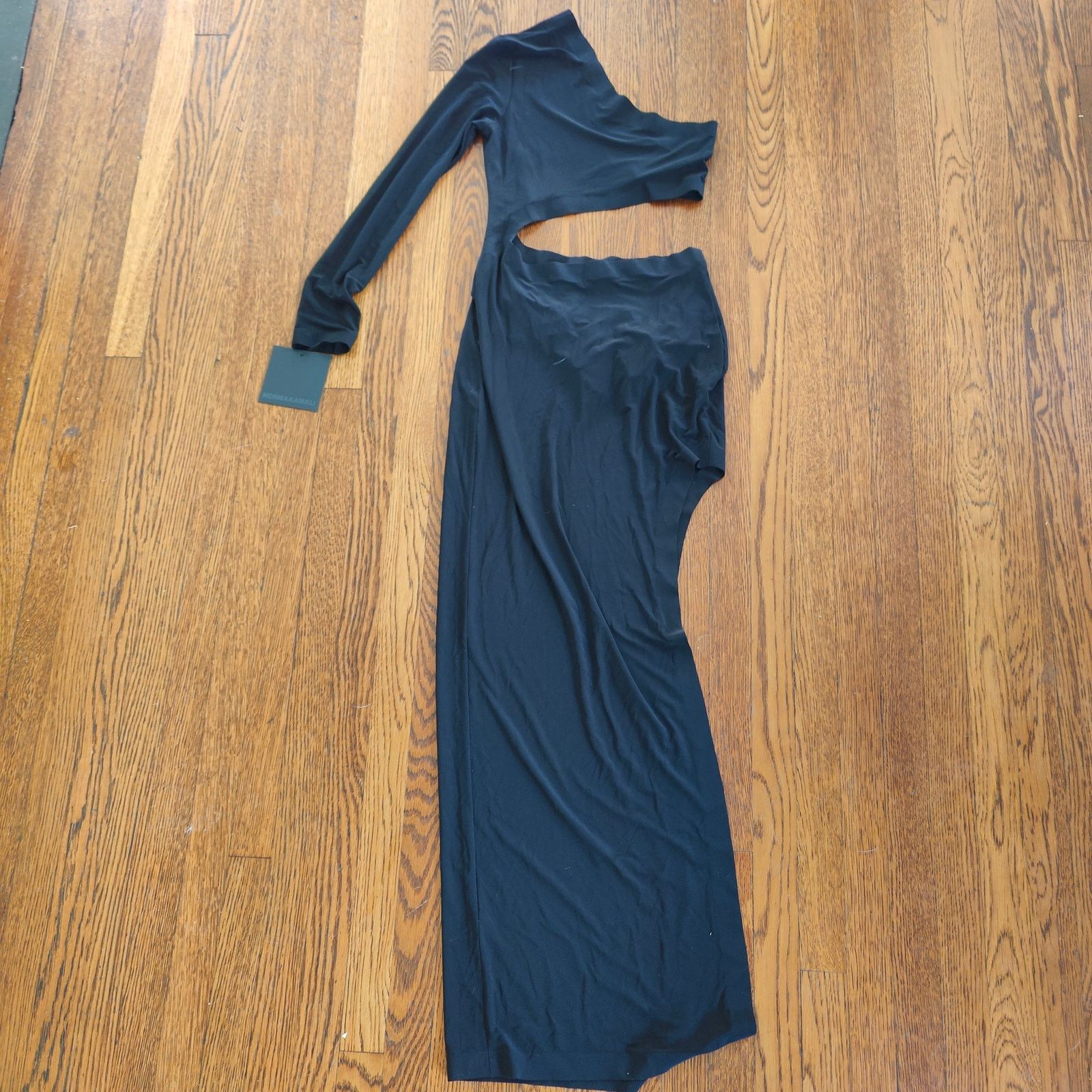 Norma Kamali Norma Kamali One Sleeve Shane Wide Slit Gown Womens Small Size S / US 4 / IT 40 - 3 Thumbnail