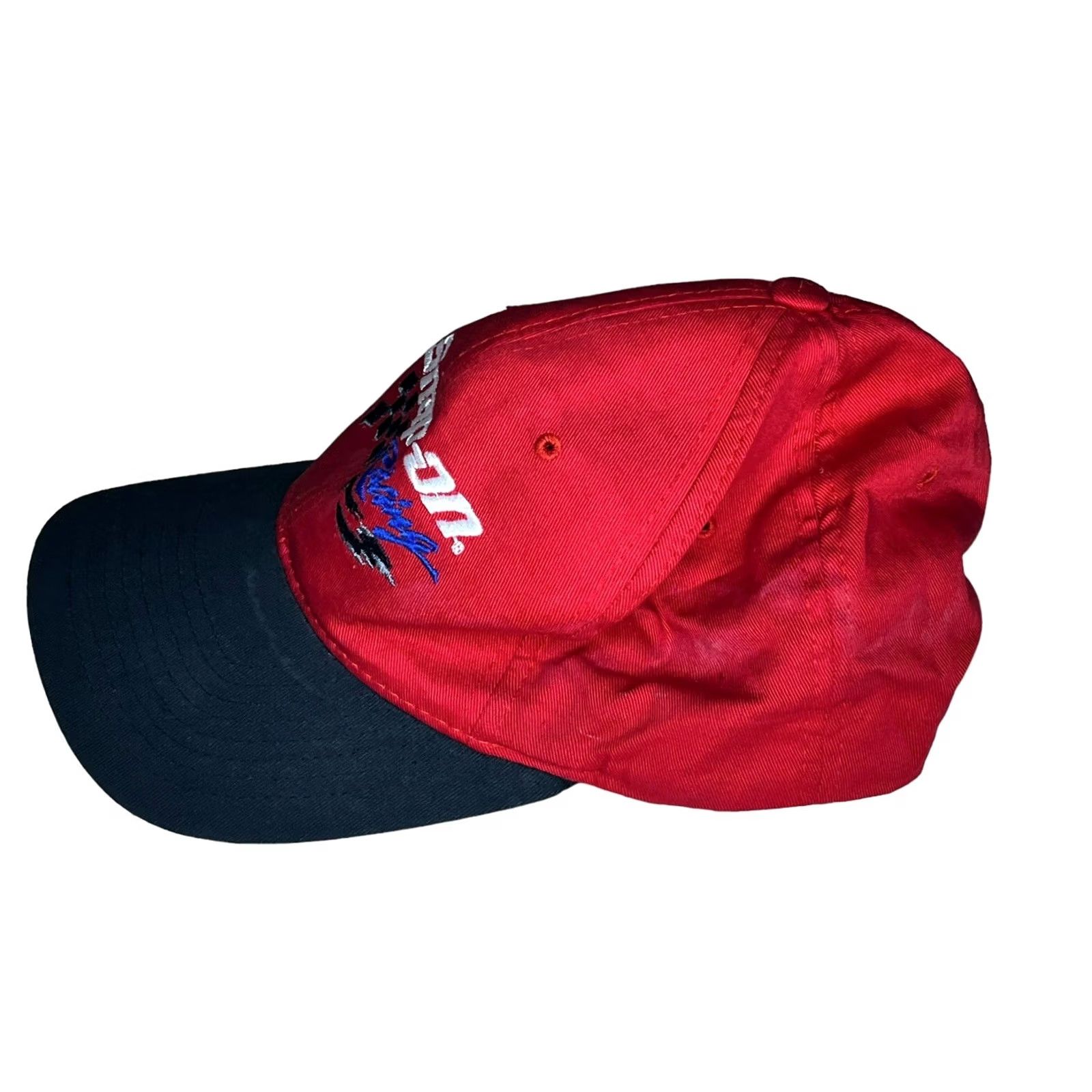 Vintage VINTAGE Snap-on Tools Racing Hat Cap Red Snapback NASCAR Cap Hat Mens Adjustable Red Hats NASCAR Racing Snapback Tools Mens Size ONE SIZE - 5 Thumbnail