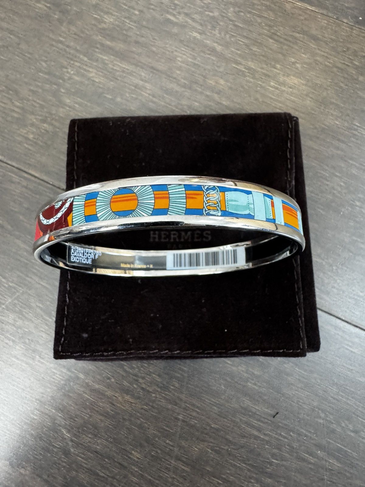 Hermes HERMES Cavaldor Exotique F Muti Color Enamel Bangle Size ONE SIZE - 3 Thumbnail