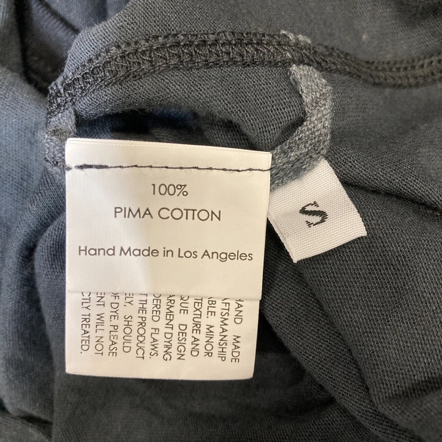 Enza Costa Pima Cotton Deep Scoop Tee Size S / US 4 / IT 40 - 3 Thumbnail