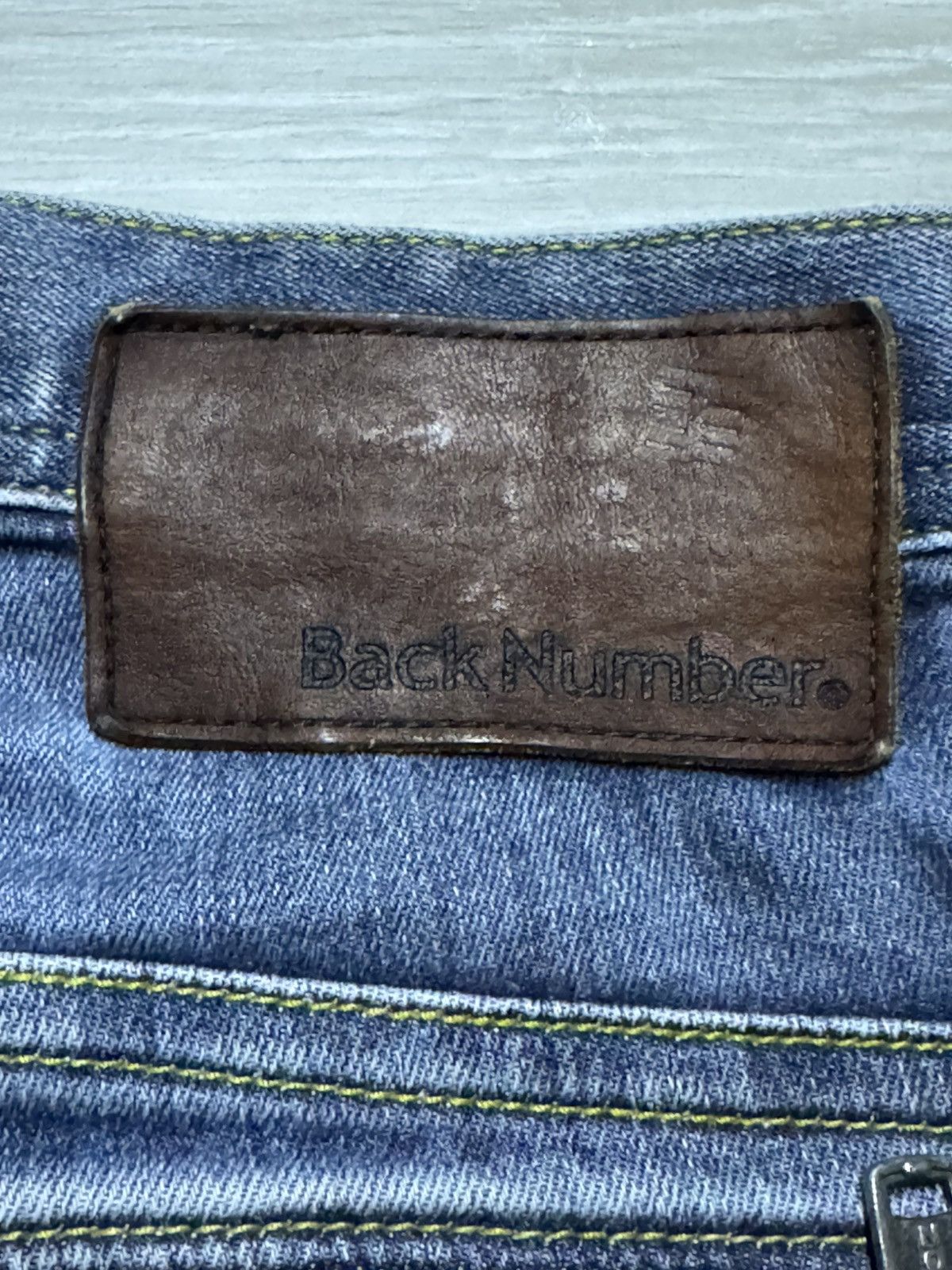 Japanese Brand Vintage Back Number Talon Zip Slim Fit Skinny Jeans Size US 28 / EU 44 - 14 Thumbnail