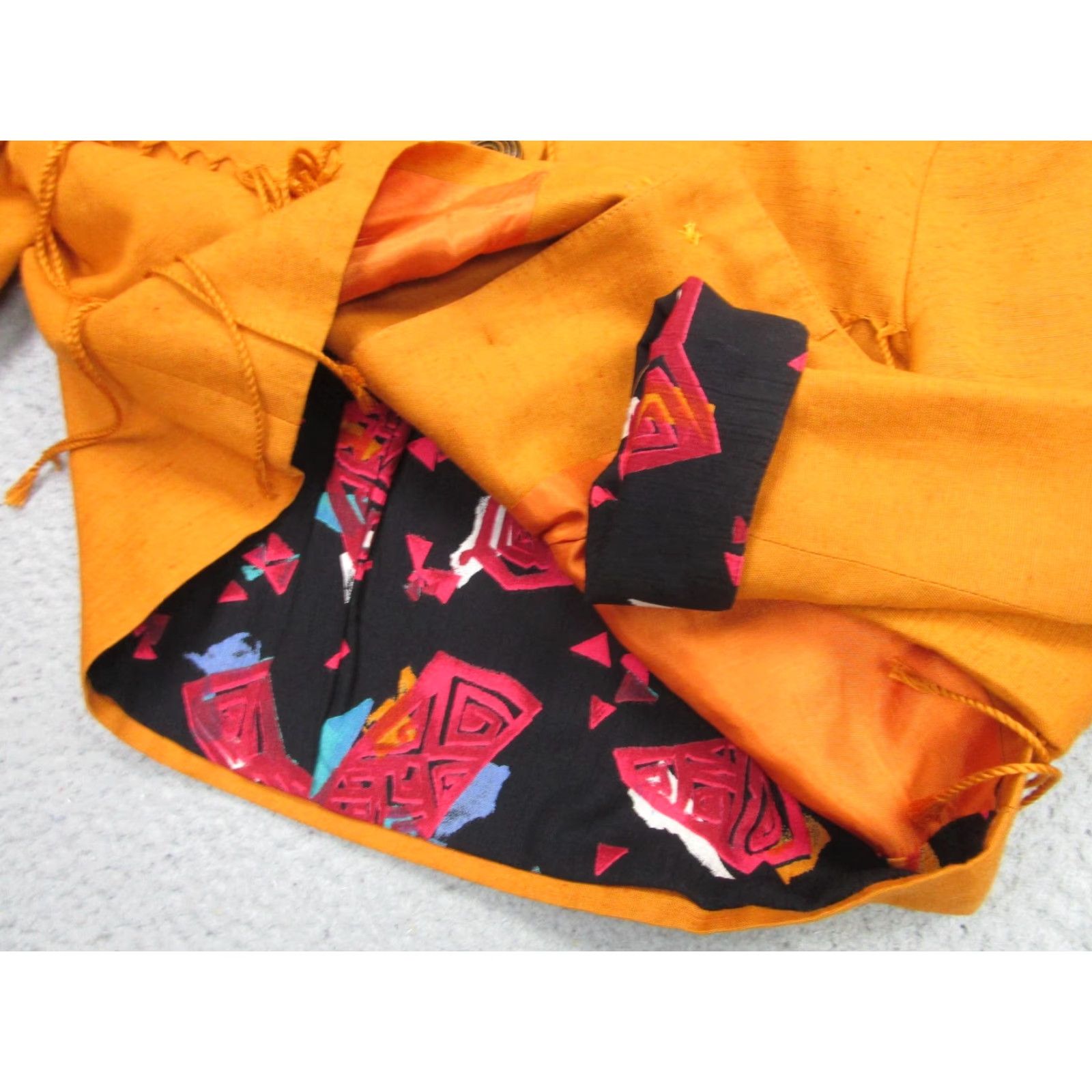 Vintage VINTAGE Componix Petites Jacket Womens 4 Orange Fringe Cropped Boho Made USA 90s Size S / US 4 / IT 40 - 5 Thumbnail