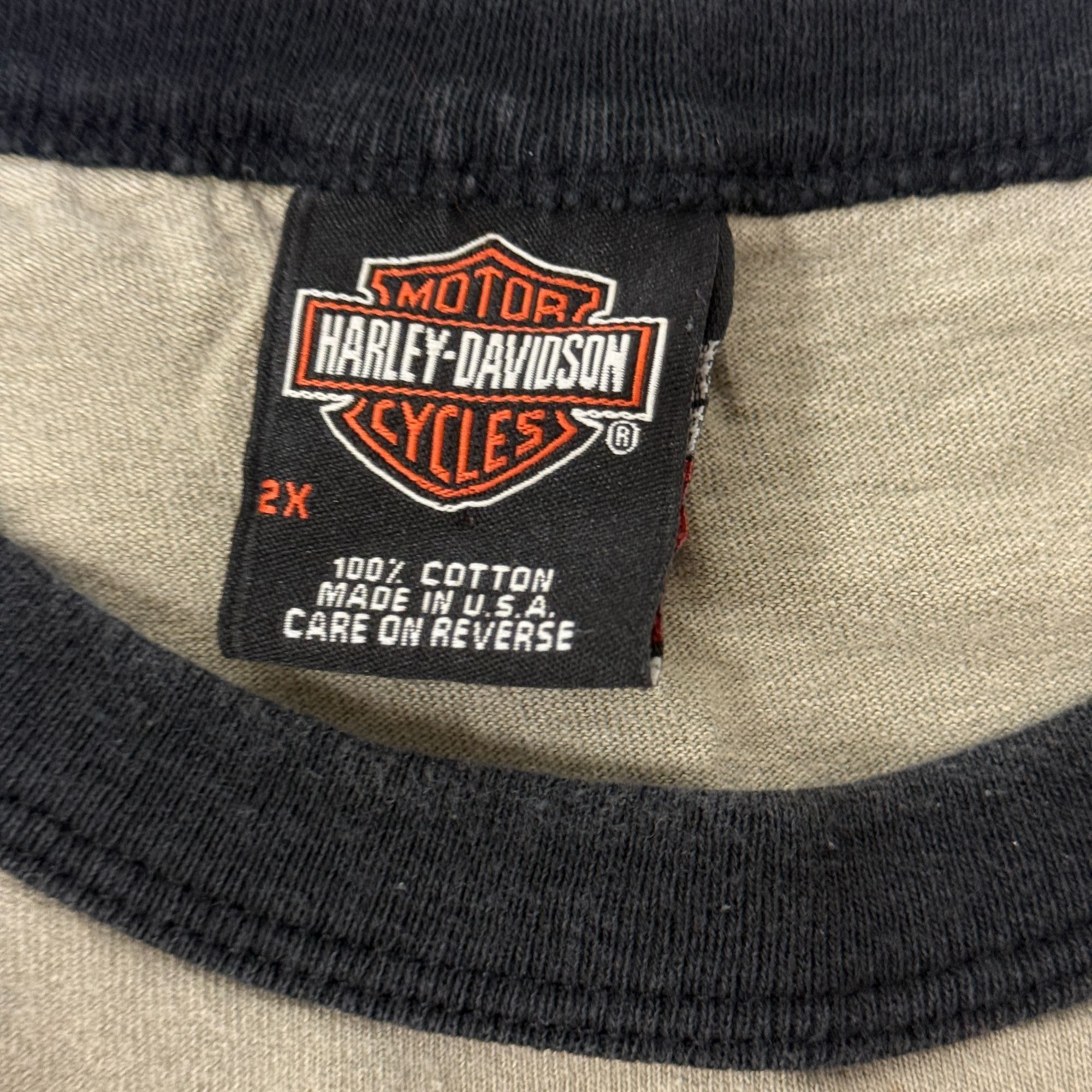 Harley Davidson Y2K Pomona Valley Ca Motorcycle HD 2005 Biker RINGER T Shirt Size US XXL / EU 58 / 5 - 5 Thumbnail