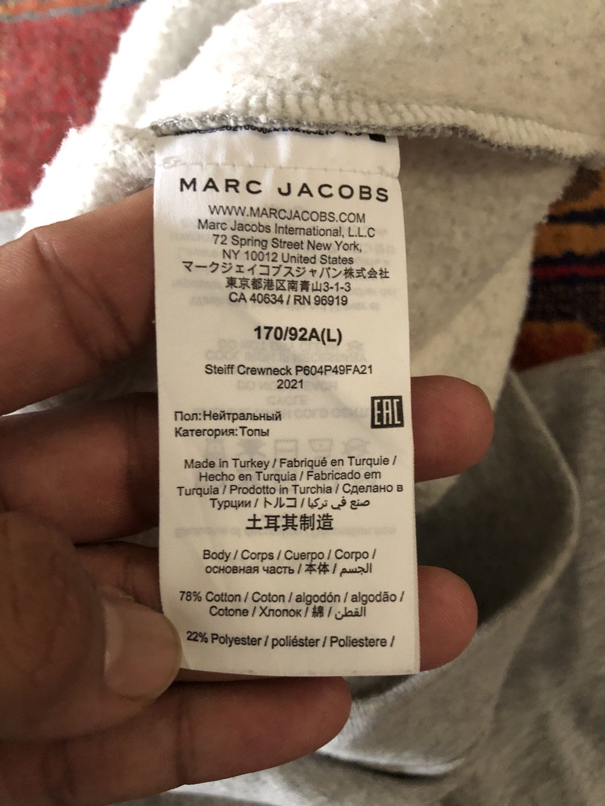Heaven by Marc Jacobs × Marc Jacobs HEAVEN BY MARC JACOBS GREY SWEATSHIRT Large Oasis Size US L / EU 52-54 / 3 - 5 Thumbnail