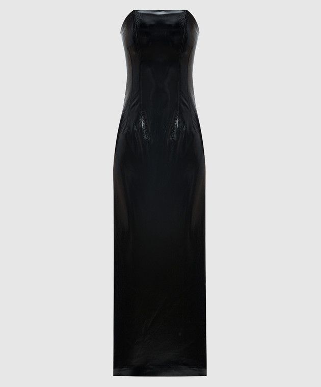THE ANDAMANE o1s22i1n1024 Naplak Effect Bustier Dress in Black Size S / US 4 / IT 40 - 1 Thumbnail