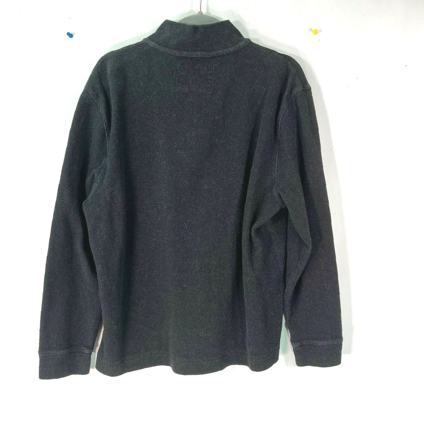 Calvin Klein Calvin Klein Mens Long Sleeve Mock Neck Pullover Sweatshirt Black XL-Size Casual 1/4 Zip Classic Regular Fit Warm Winter Size US XL / EU 56 / 4 - 2 Thumbnail