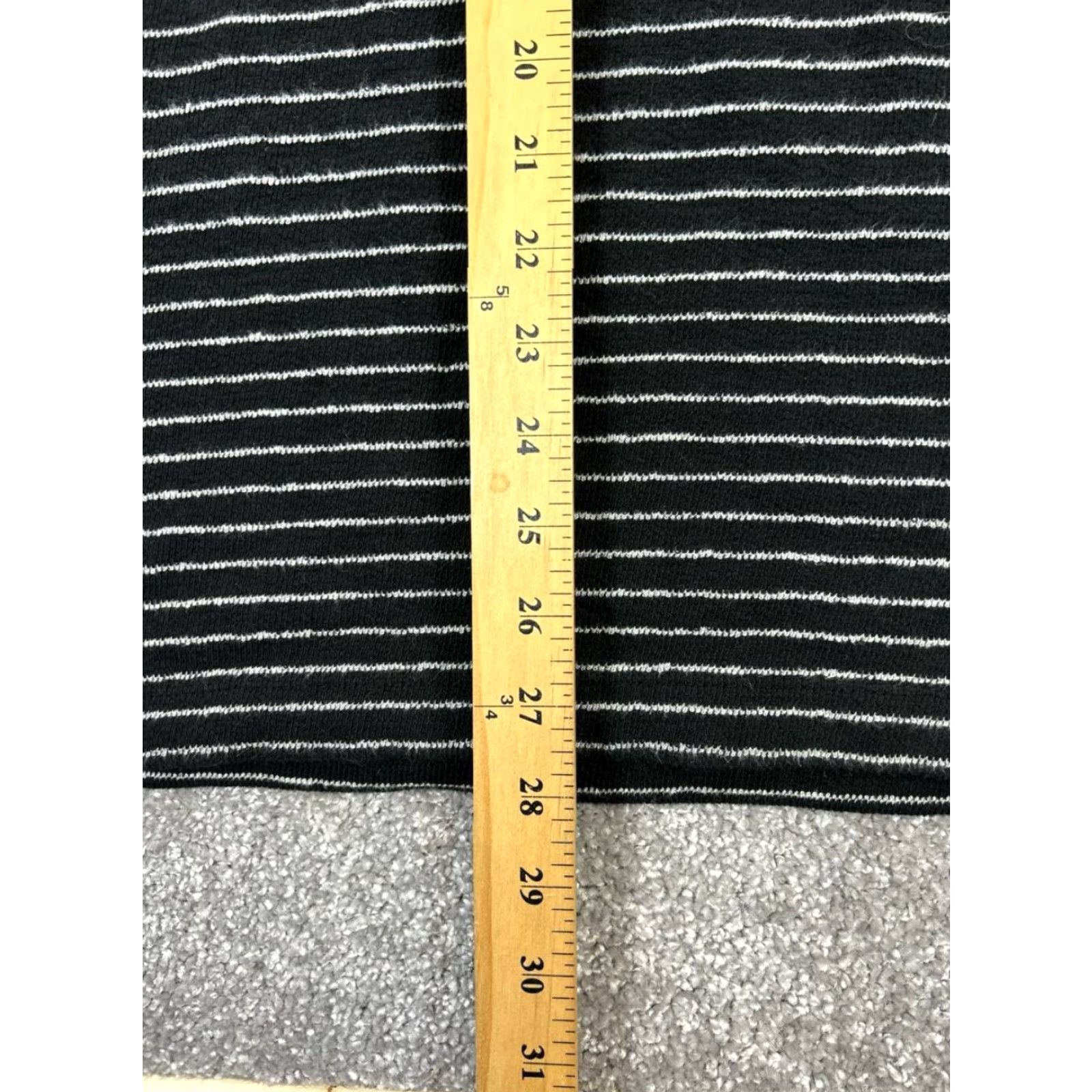 J. Jill VINTAGE J. Jill Women's Sweater Pullover S Black Striped Knit Casual Fall Winter Size S / US 4 / IT 40 - 8 Thumbnail