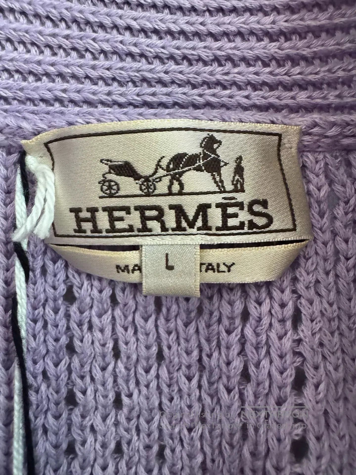 Hermes Hermes Purple Men's Knit Sweater L. Size US L / EU 52-54 / 3 - 2 Thumbnail
