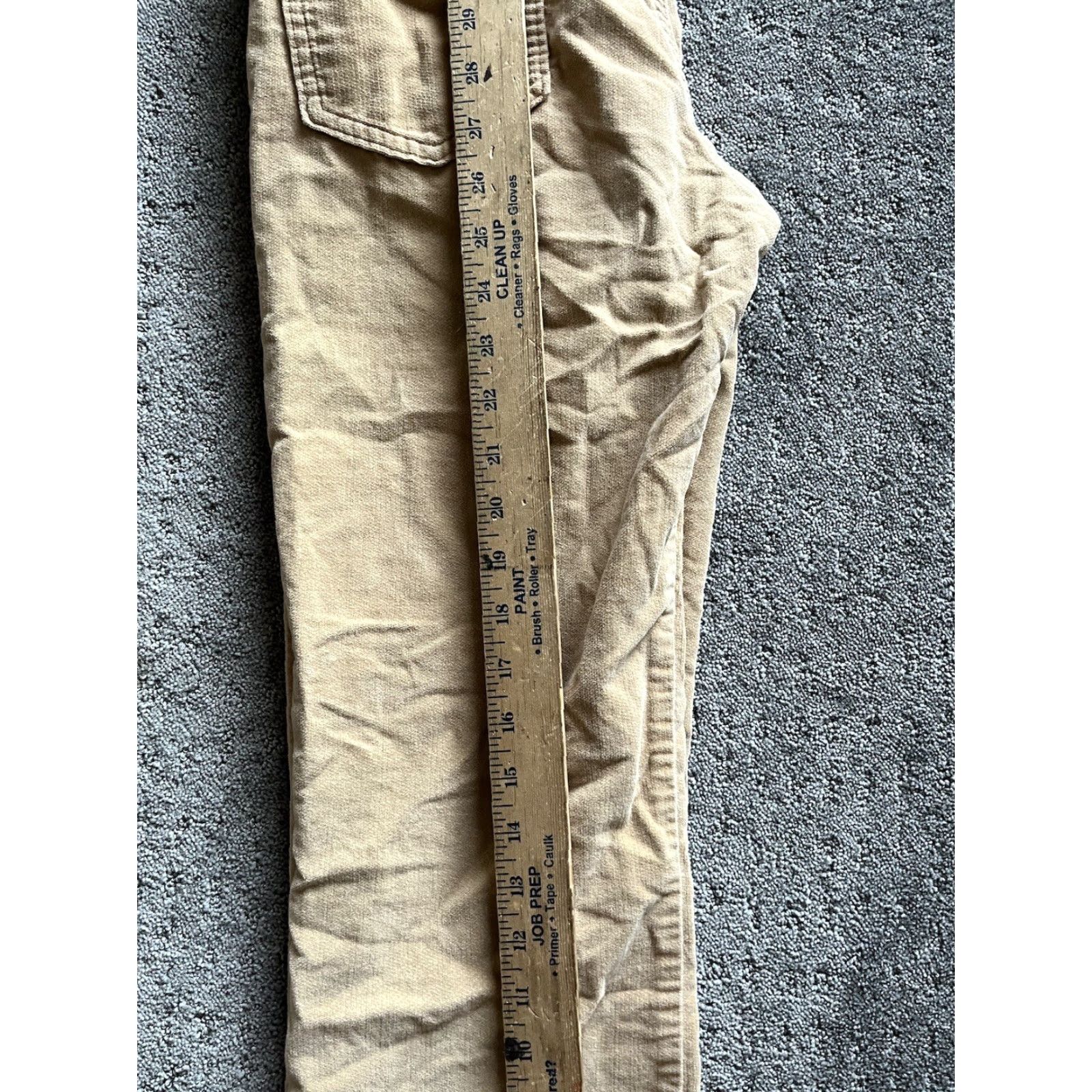 Banana Republic VINTAGE Banana Republic Velvet Velour Pants Women Size 4 Beige Chino Skinny 90s Size 27" / US 4 / IT 40 - 6 Thumbnail