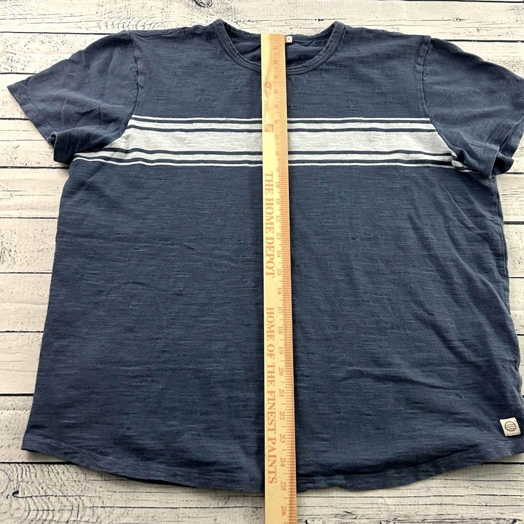 Marine Layer Marine Layer Short Sleeve T-Shirt Men L Striped Cotton White Blue 100% Cotton Shirt Mens Large Short Sleeve Stripe Size US L / EU 52-54 / 3 - 4 Thumbnail