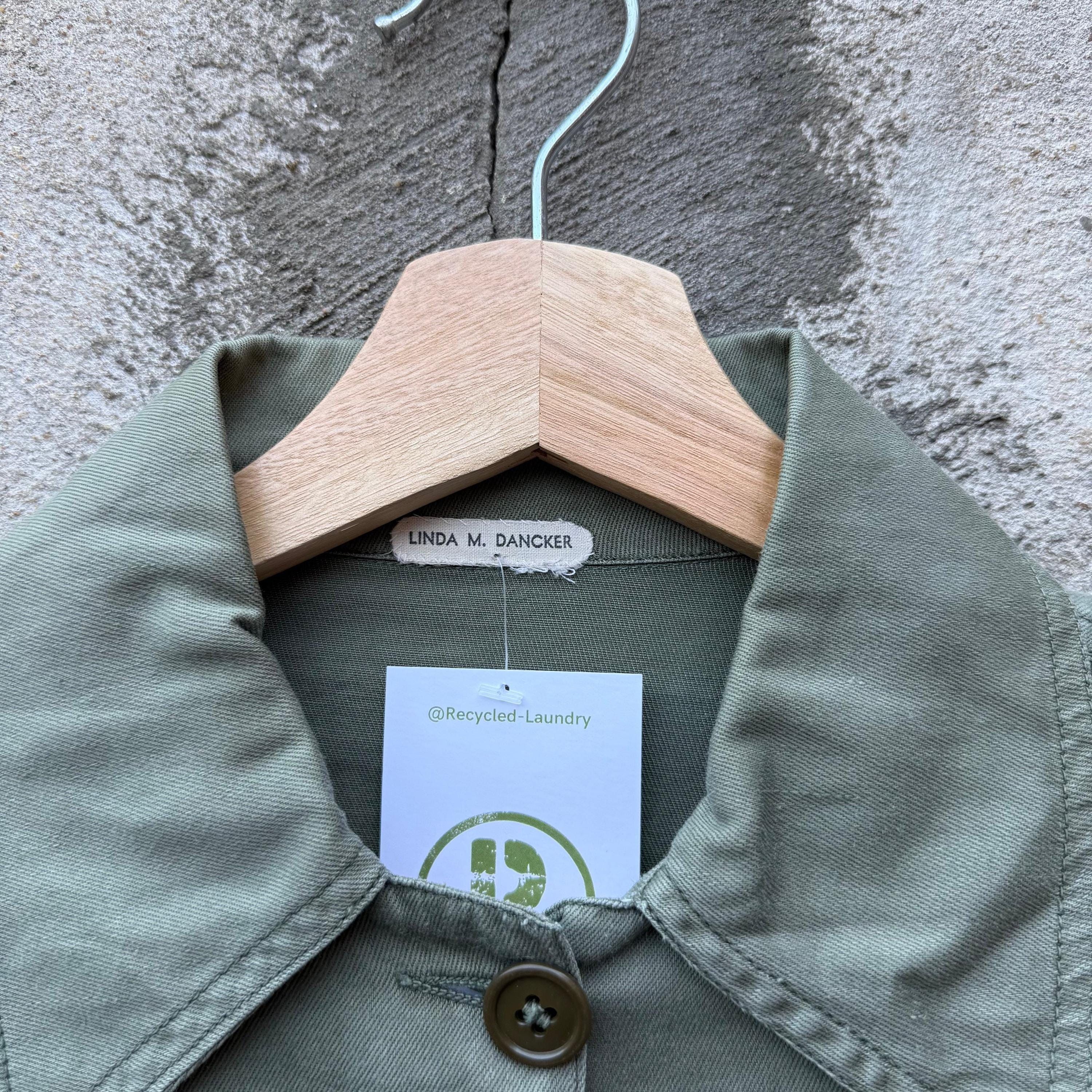 Vintage 50's USMC Women's P47 Style Cotton Chore Jacket Size M / US 6-8 / IT 42-44 - 5 Thumbnail