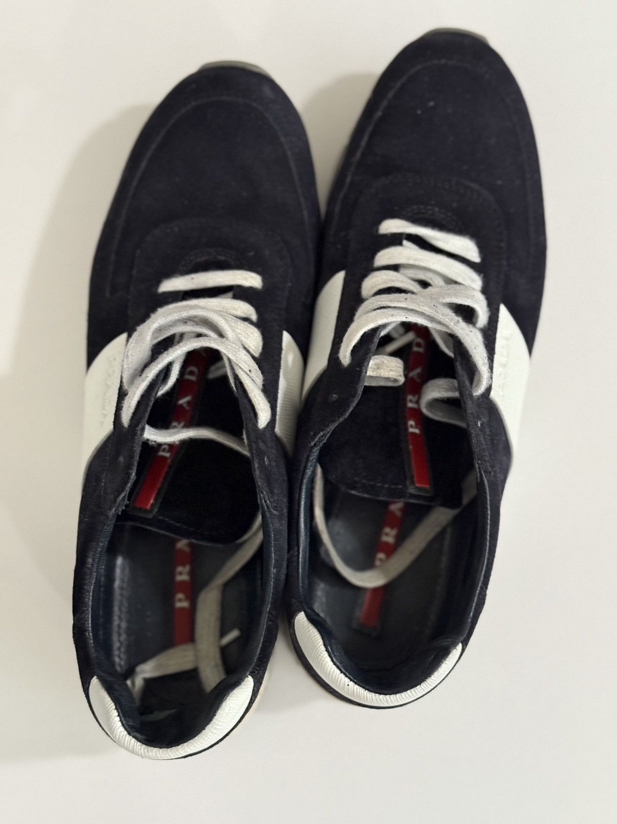 Prada Prada Sport Linea Rossa Sneakers – Black Suede – Size 38 Size US 8 / IT 38 - 6 Thumbnail