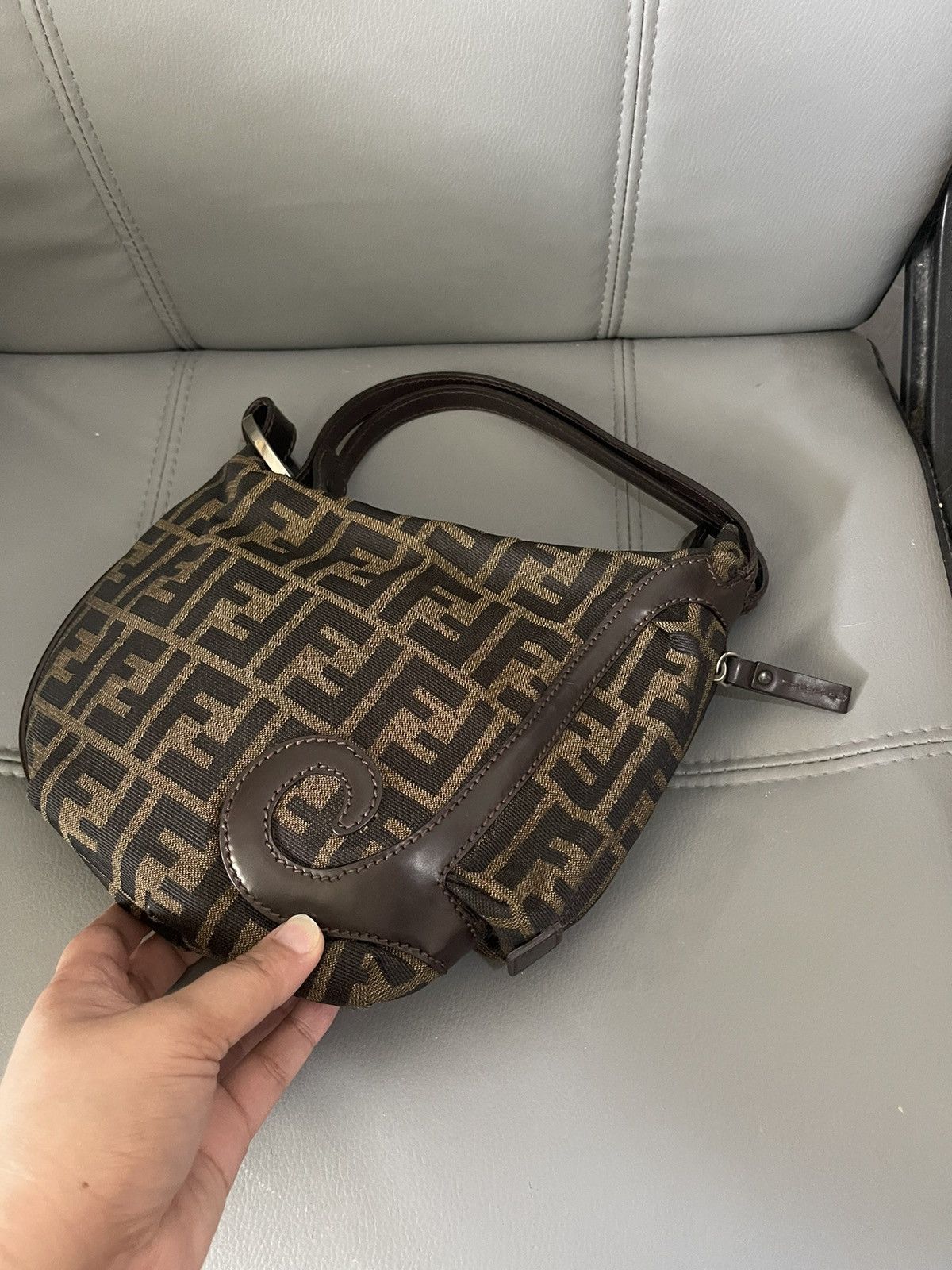 Fendi × Vintage Fendi Zucca Oyster Baguette Size ONE SIZE - 17 Thumbnail