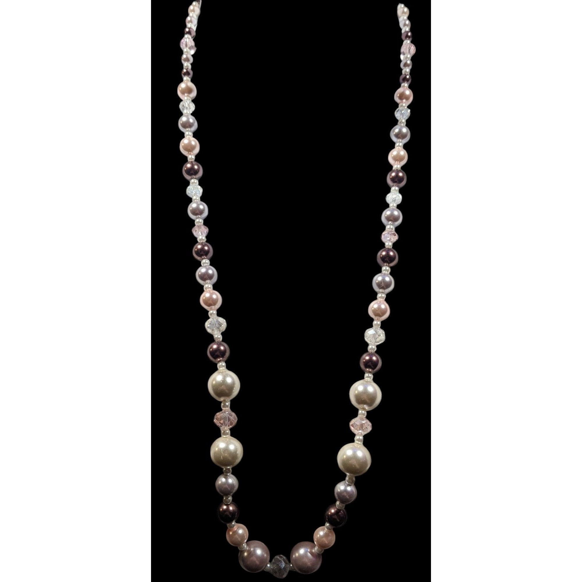 Other Handmade Elegant Coquette Faux Pearl And Glass Beaded Neckla Size ONE SIZE - 3 Thumbnail
