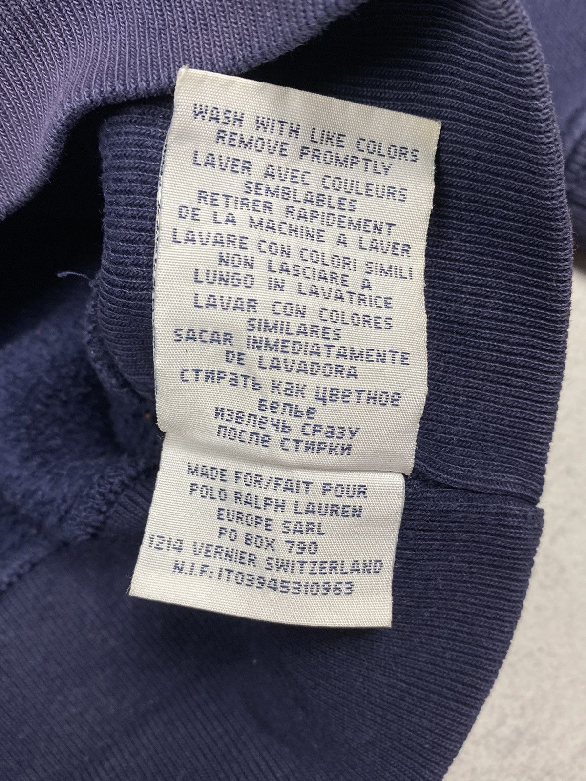 Polo Ralph Lauren Vintage 90s Polo Ralph Lauren Faded Blue Rugby Hoodie Size US L / EU 52-54 / 3 - 13 Thumbnail