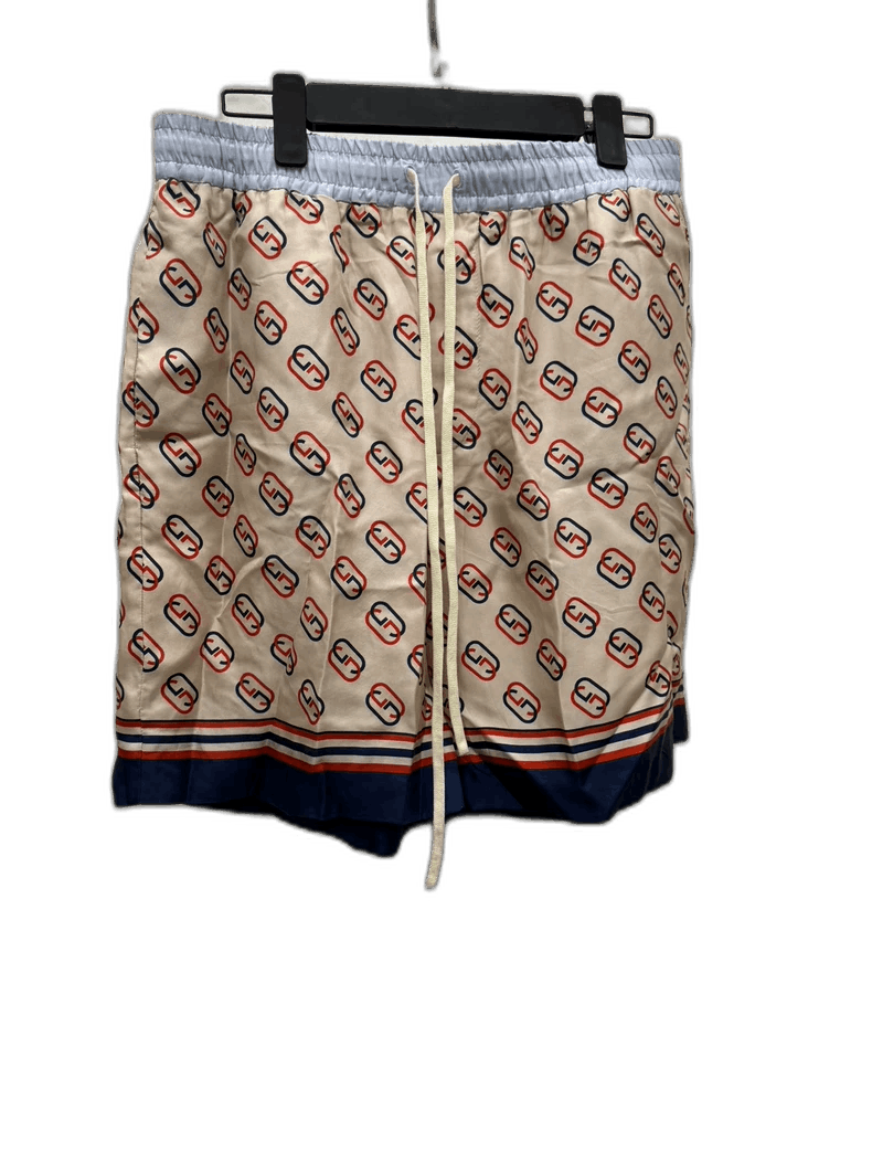 Gucci Gucci Logo Printed Silk Shorts-2505 Size US 44 / EU 60 - 1 Thumbnail