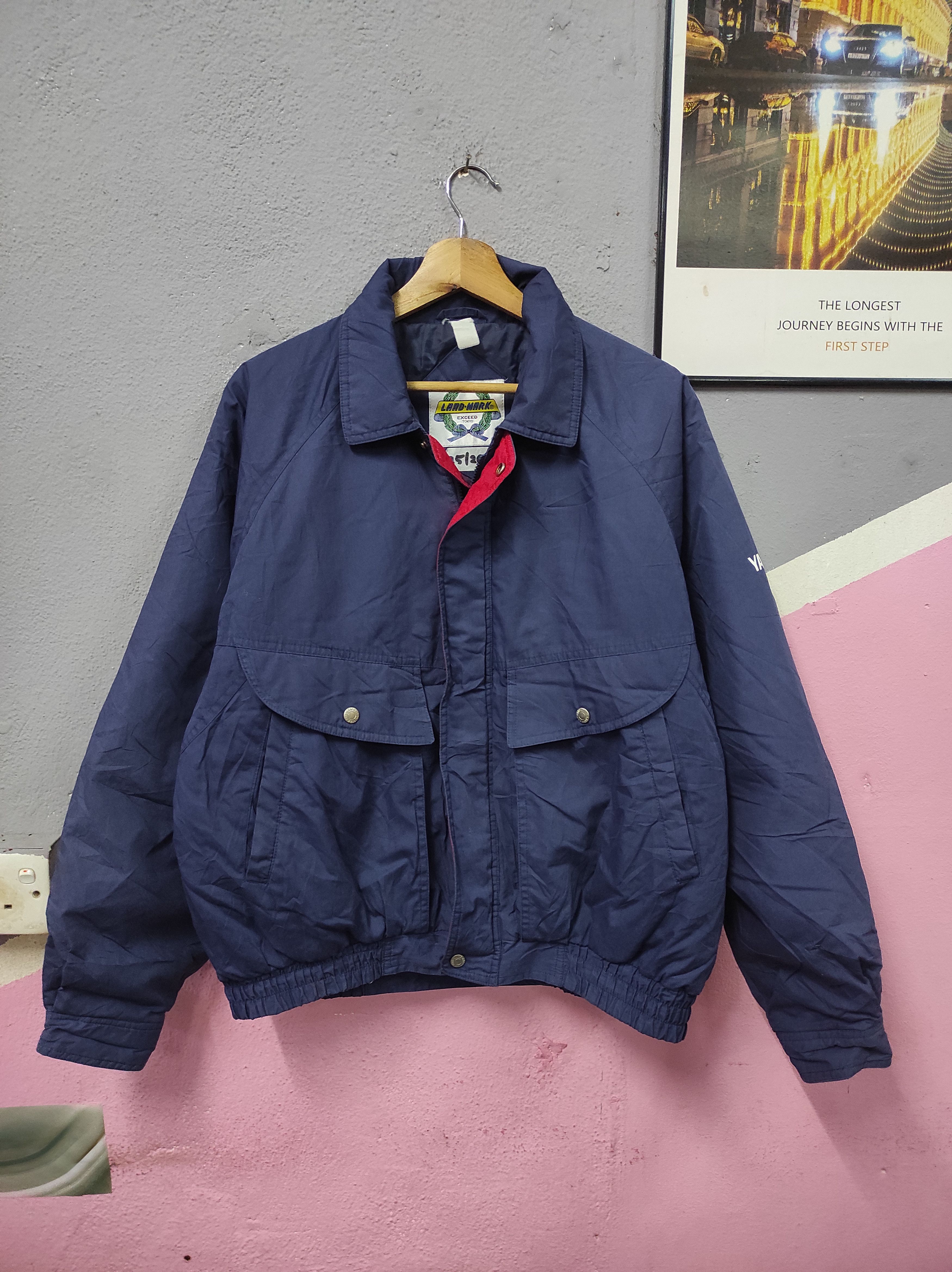 Japanese Brand × Yamaha YAMAHA LAND MARK MULTIPOCKET BOMBER JACKET WORKWEAR Size US L / EU 52-54 / 3 - 1 Thumbnail