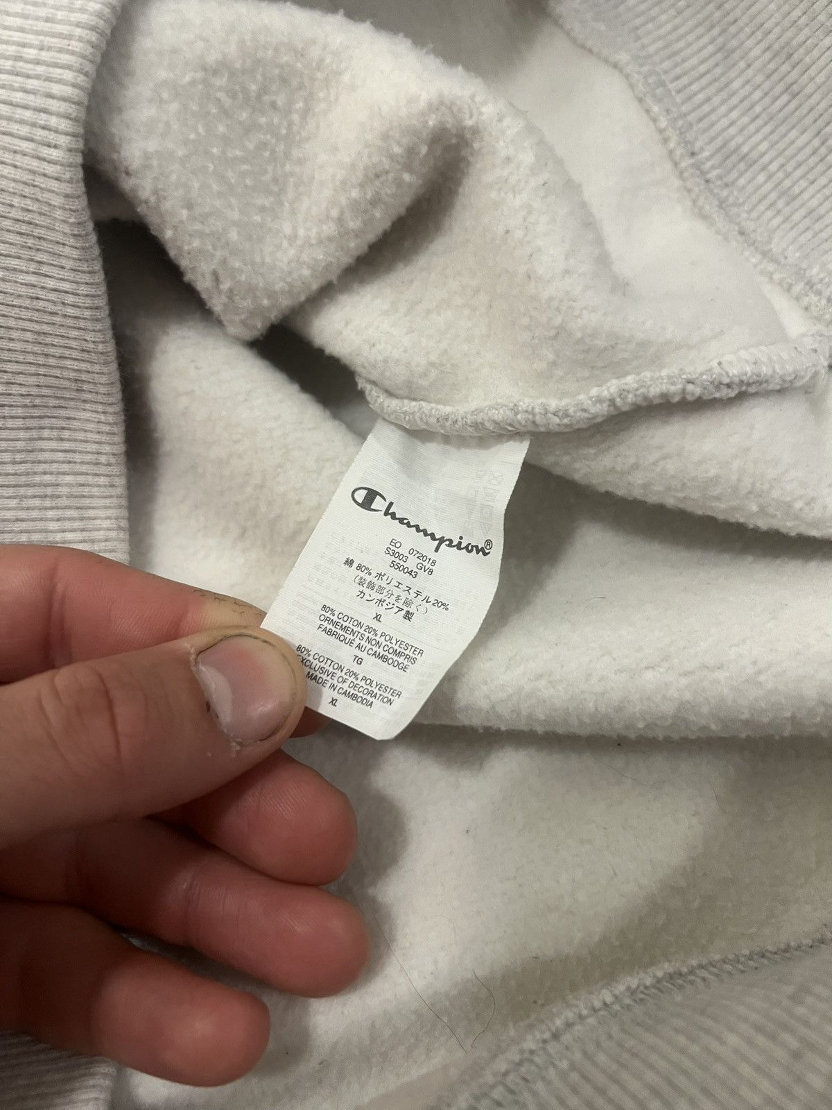 Champion × Supreme Supreme 2018 champion 3D Metalic crewneck Size US XL / EU 56 / 4 - 8 Thumbnail