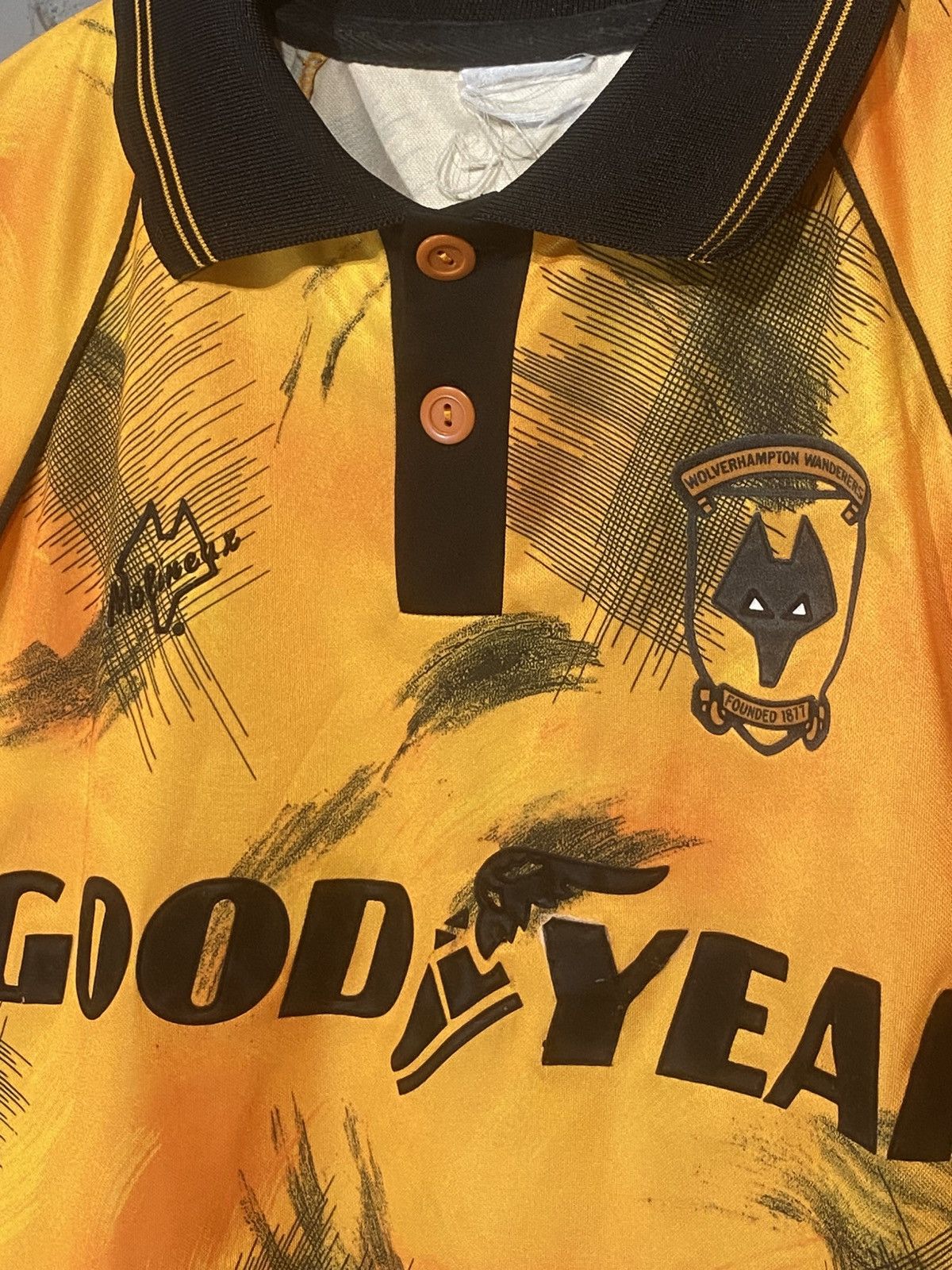 Vintage Jersey rare Wolverhampton Wanderers 1992/1993 molineux Size US XL / EU 56 / 4 - 3 Thumbnail
