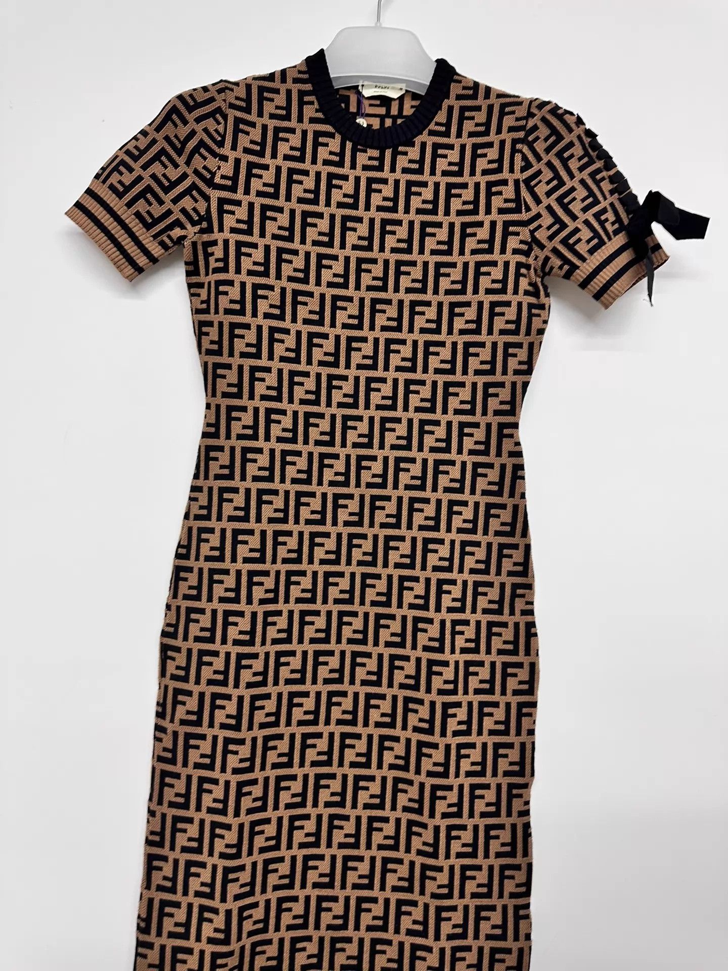 Fendi Fendi FF All Over Print Women's Dress Size 38 Size XS / US 0-2 / IT 36-38 - 4 Thumbnail