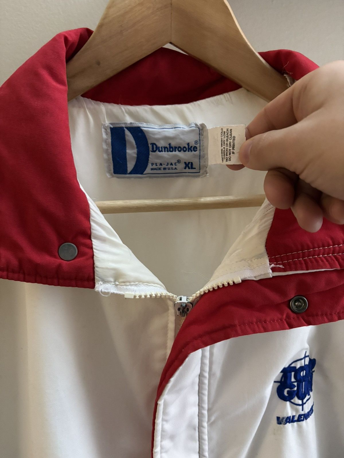 Dunbrooke Top Gun Valenite VTG late 80s Dunbrooke windbreaker jacket Size US XL / EU 56 / 4 - 2 Thumbnail