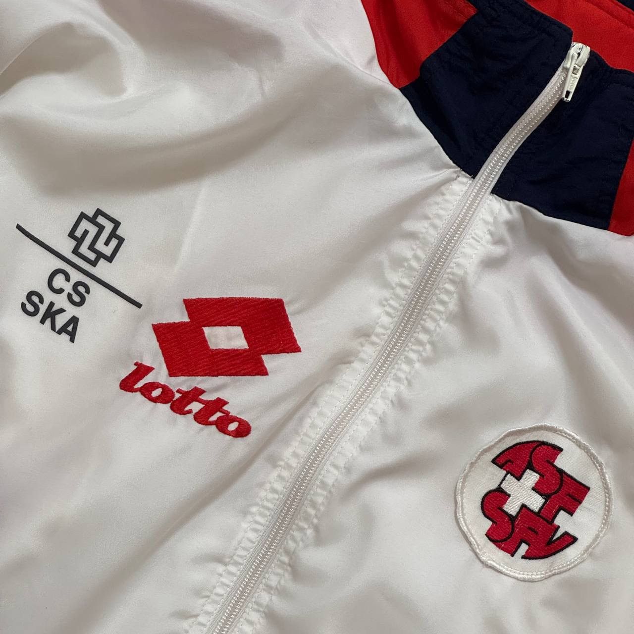 Lotto Sport × Vintage Vintage 1994-96 Switzerland Lotto Player Issue Track Jacket Size US L / EU 52-54 / 3 - 2 Thumbnail