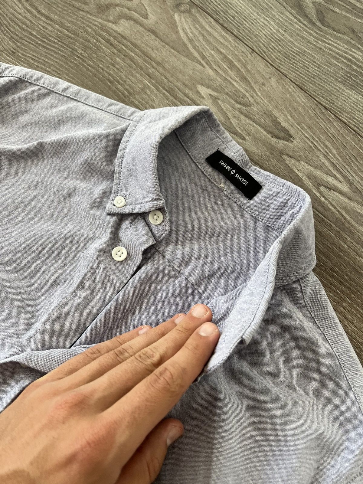 Samsoe Samsoe Samsoe Samsoe Basic Helsinki Oxford Button Up Casual Shirt Size US M / EU 48-50 / 2 - 12 Thumbnail