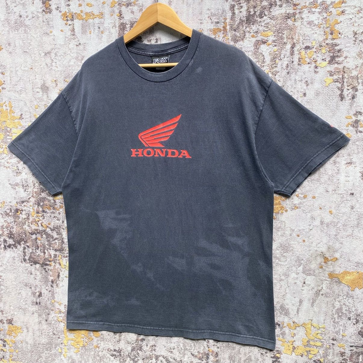 Fox Racing Vintage Fox Racing Honda Shirt Og Logo Honda SunFaded Size US XL / EU 56 / 4 - 3 Thumbnail