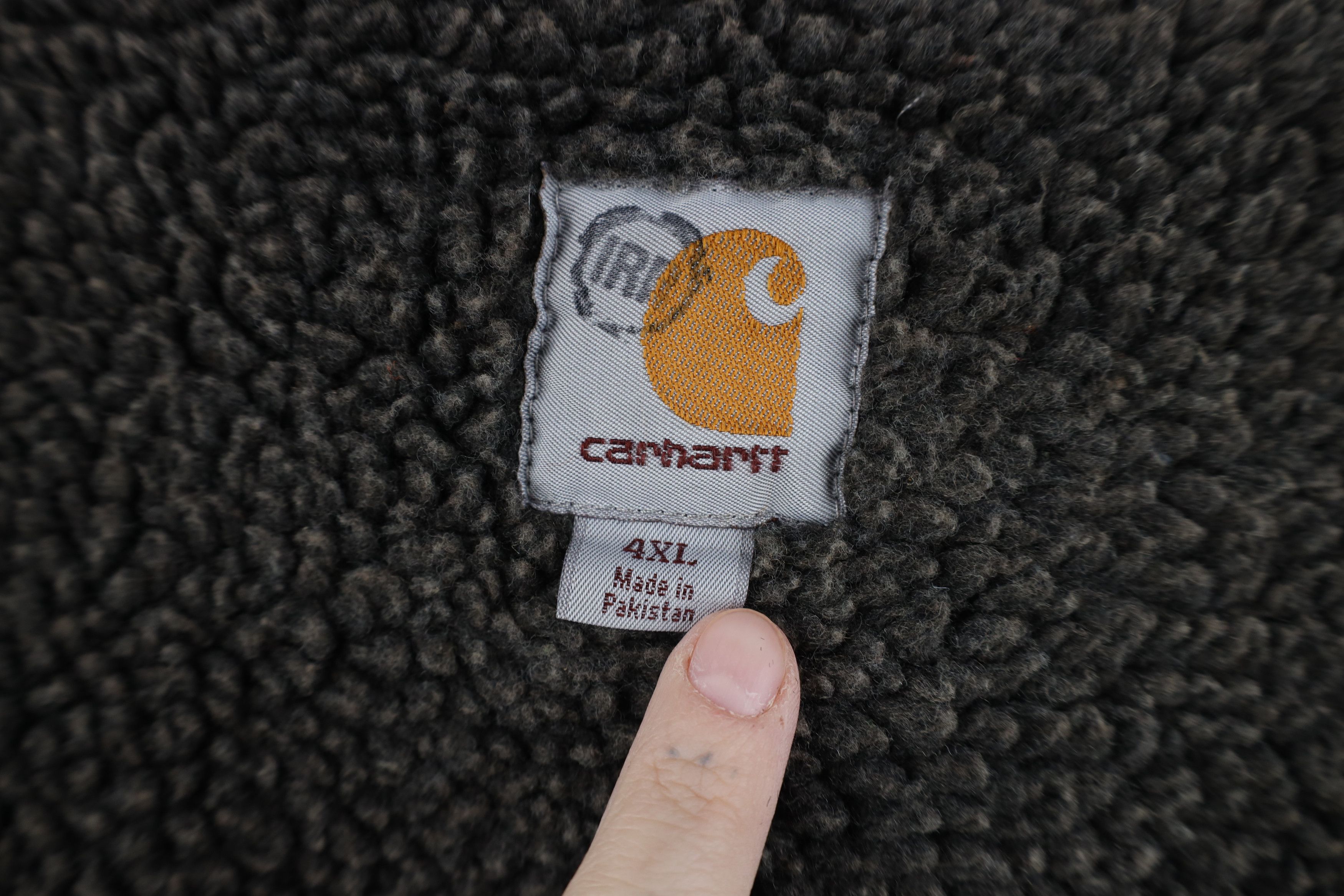 Carhartt Vintage Carhartt Heavy Deep Pile Fleece Lined Hoodie Jacket Size US XXL / EU 58 / 5 - 11 Thumbnail