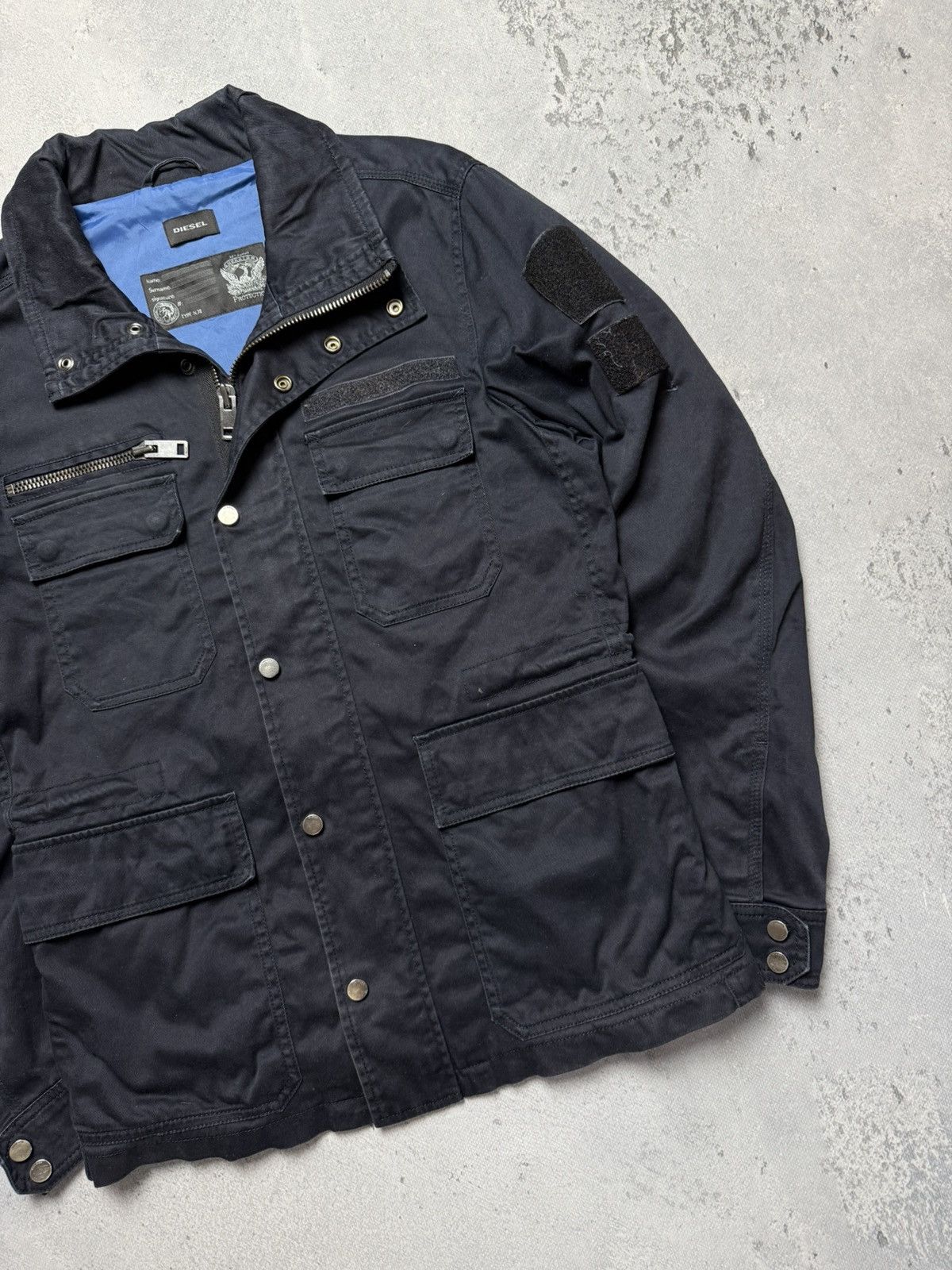 Diesel Rare Vintage Diesel Cotton Jacket Logo Black y2k 90s Size US M / EU 48-50 / 2 - 3 Thumbnail