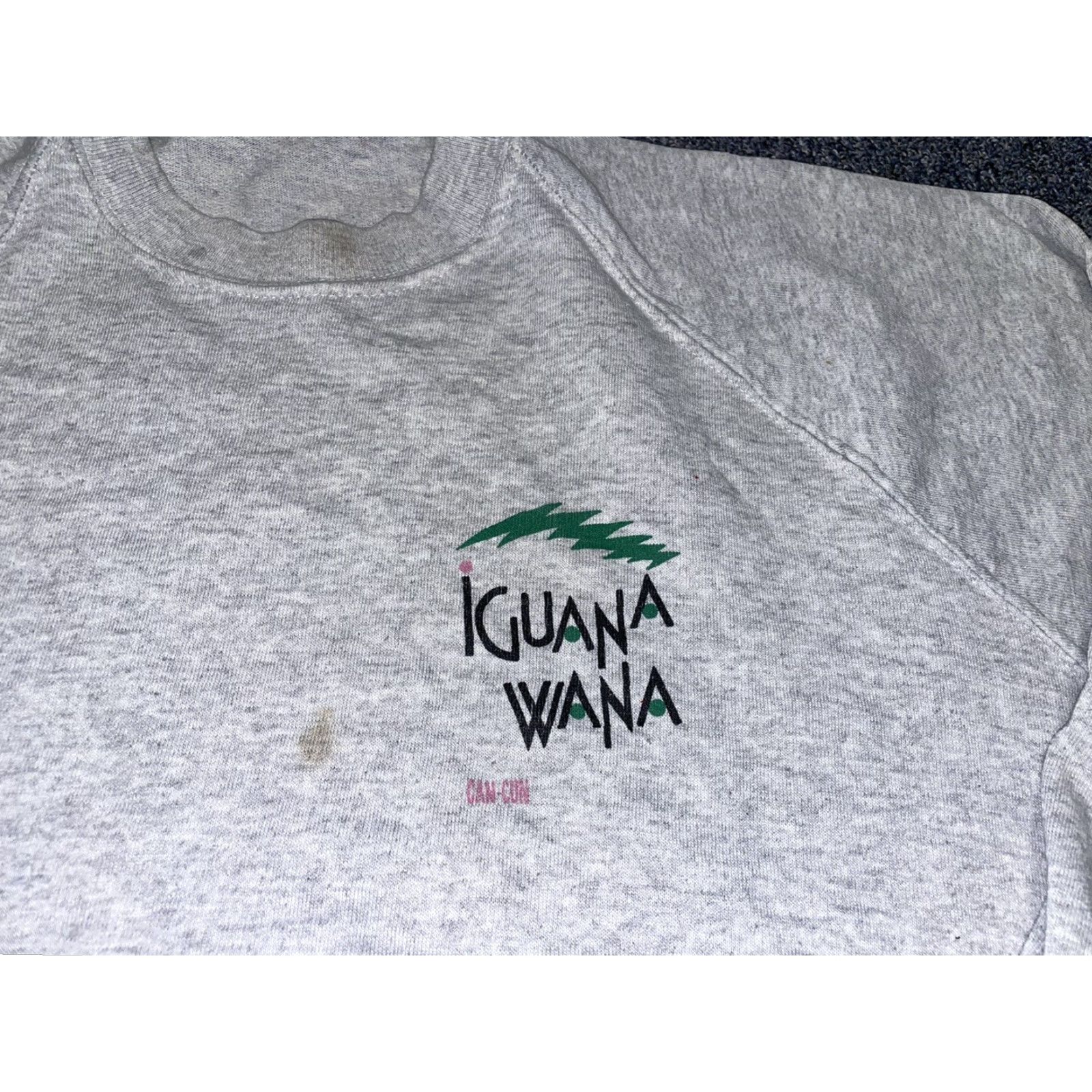 Vintage VINTAGE Iguana Animal Made in USA Crewneck Sweatshirt XL Crew Neck Sweatshirt Graphic Print Men Blue 90s Size US XL / EU 56 / 4 - 3 Thumbnail