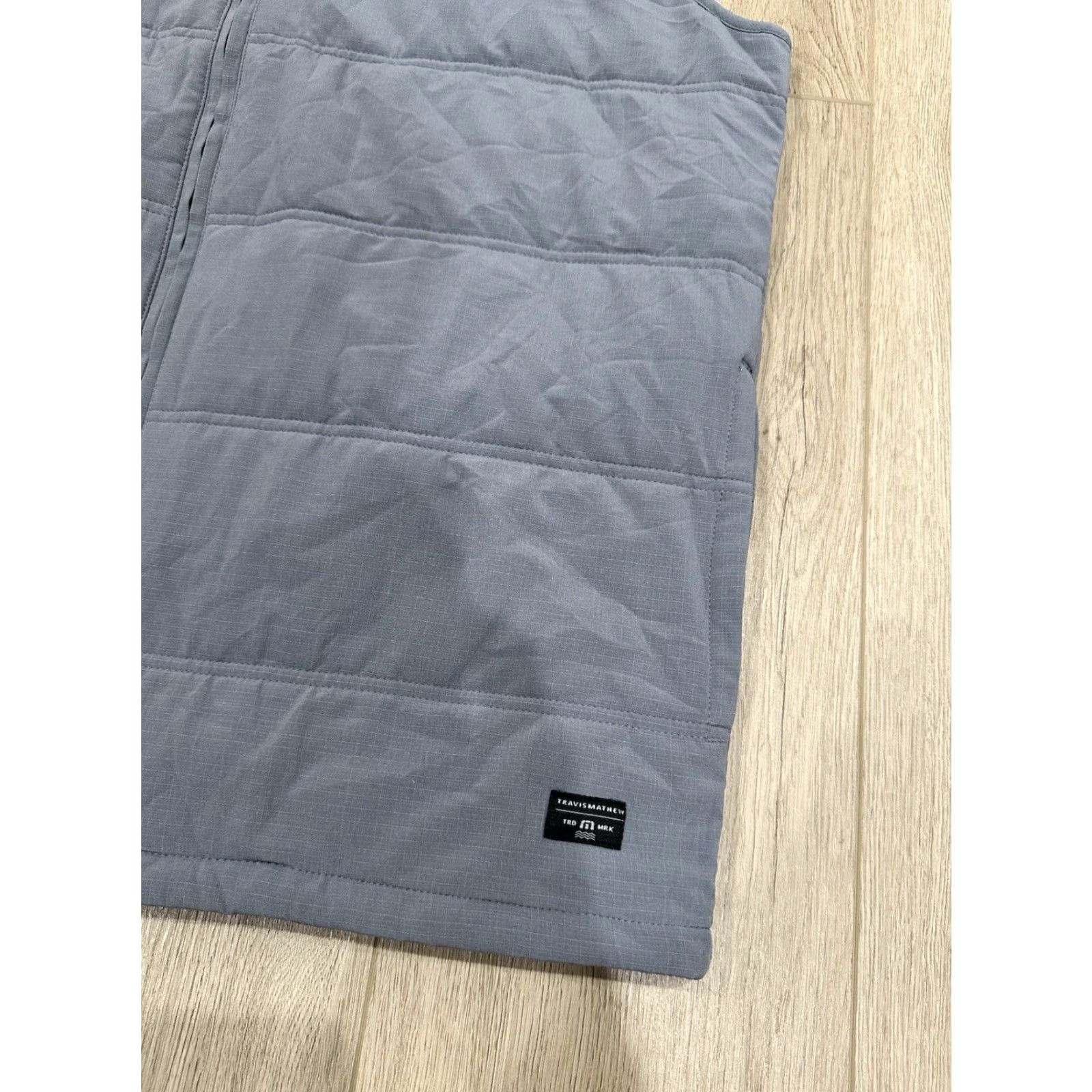 TravisMathew TravisMathew Vest XL Gray Cold Bay Quilted Full Zip Insulated Golf Mens Size US XL / EU 56 / 4 - 4 Thumbnail