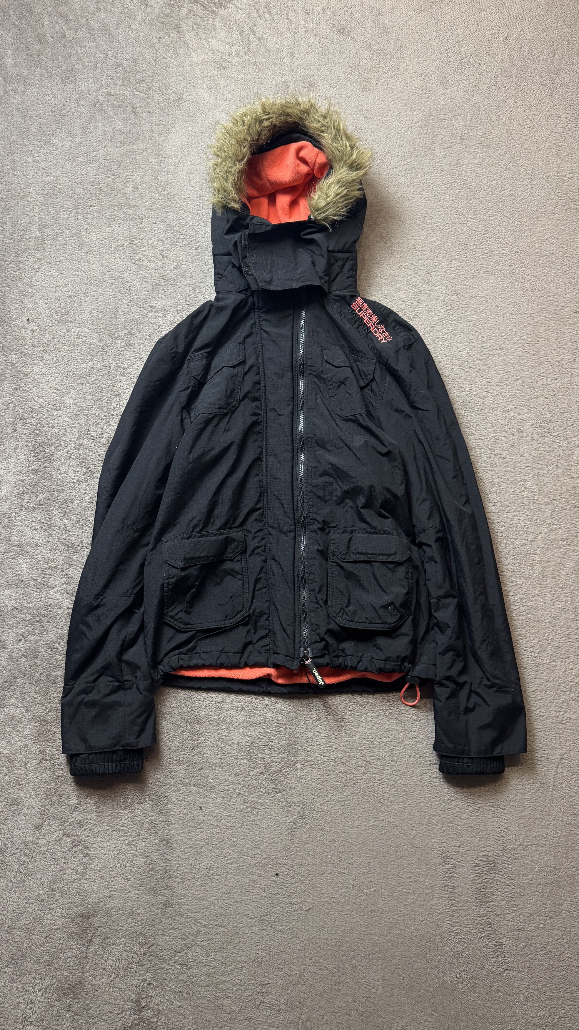 Japanese Brand Superdry Y2K Faux Fur Hood Ski Jacket lgb goa y-3 Size US S / EU 44-46 / 1 - 2 Thumbnail
