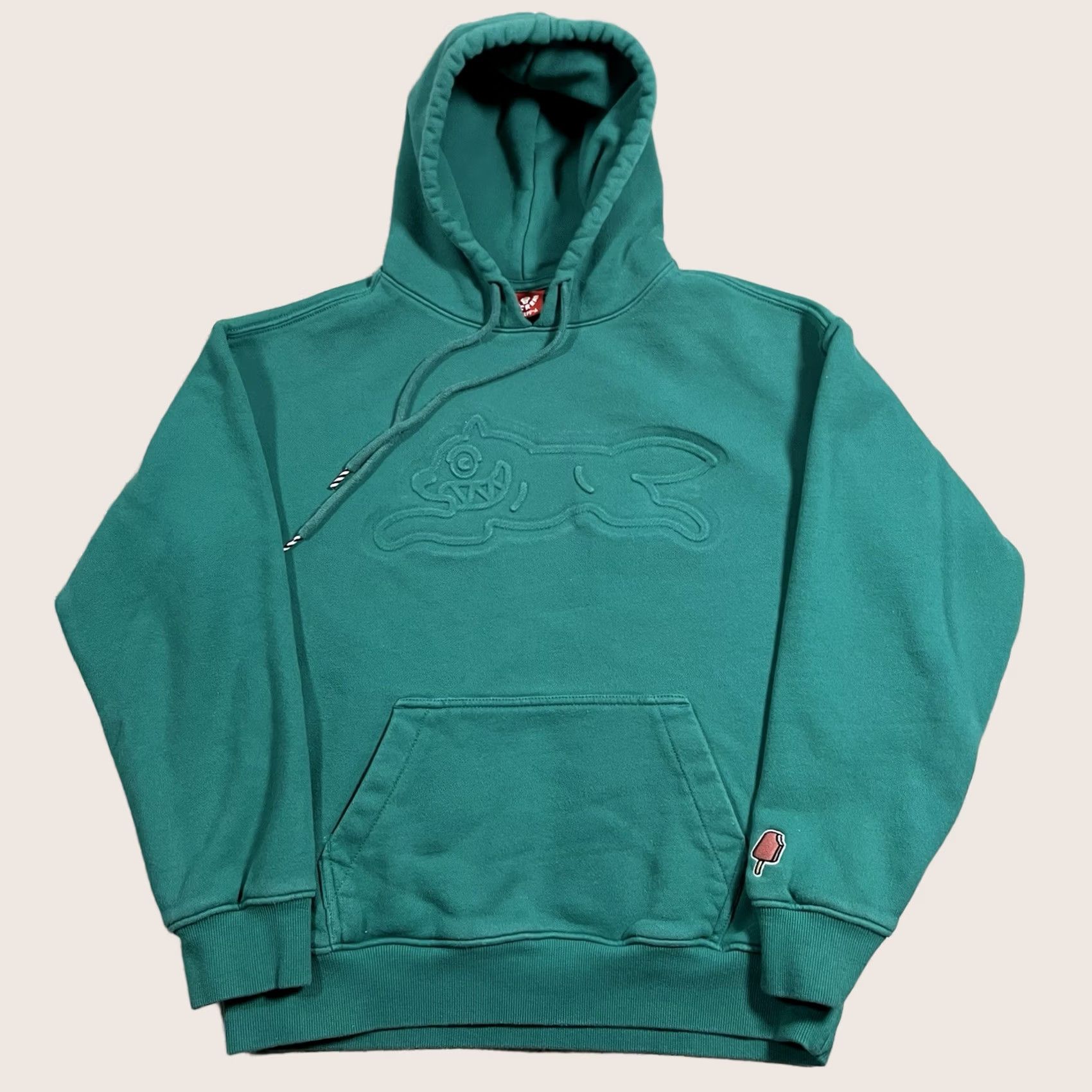 Billionaire Boys Club BBC Icecream Hoodie Mens S Embossed Logo Running Dog City Blue Cotton Fleece Pullover Size US S / EU 44-46 / 1 - 1 Thumbnail