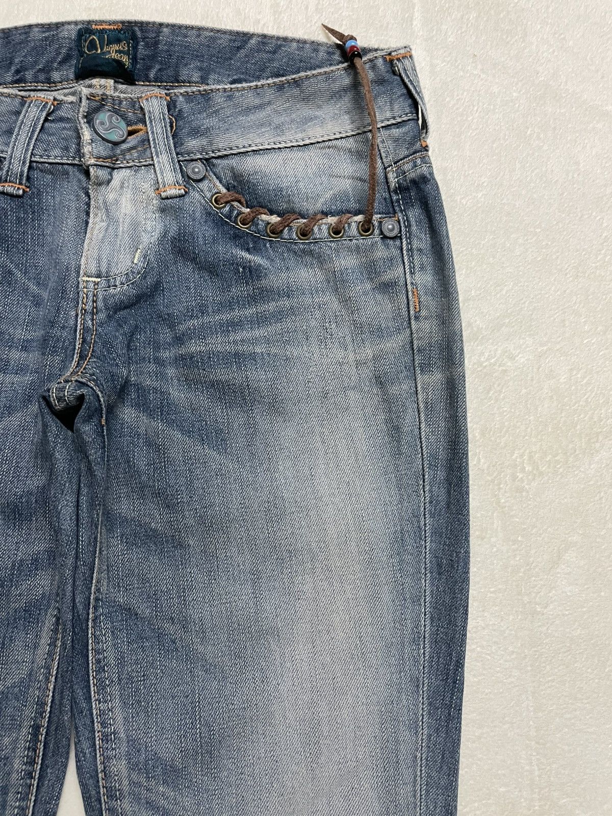 Edwin Vintage Edwin Boot Cut Distressed Ripped Denim Jeans Size US 30 / EU 46 - 4 Thumbnail