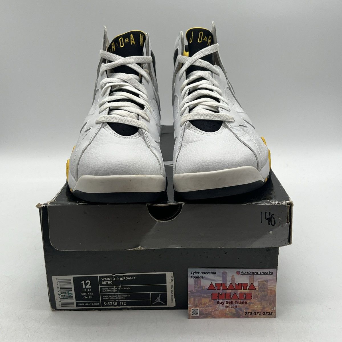 Jordan Brand Wmns Air Jordan 7 white varsity maize Size US 12 / EU 45 - 2 Thumbnail