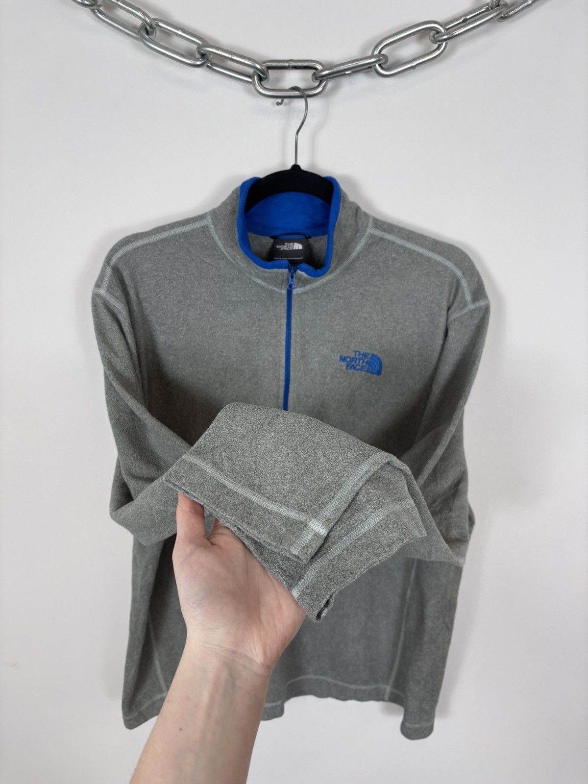 The North Face The North Face Men’s Grey 1/4 Zip Fleece Jacket Mock Neck Size US M / EU 48-50 / 2 - 7 Thumbnail